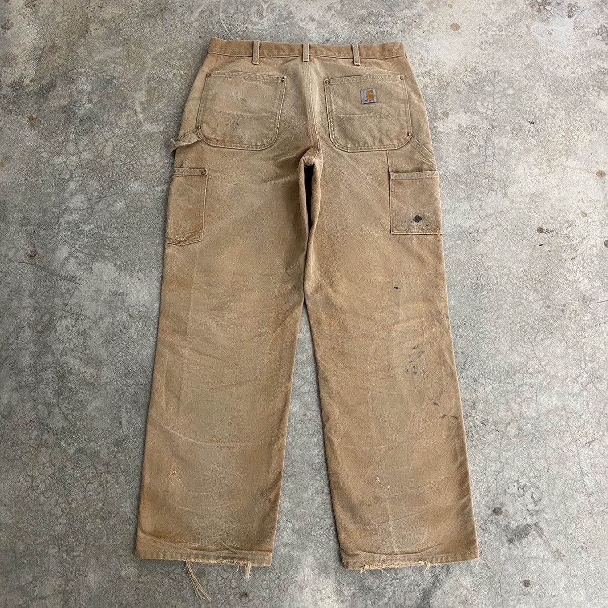 Carhartt Vintage Carhartt Double Knee Faded Tan Carpenter Pants Size US 34 / EU 50 - 10 Thumbnail