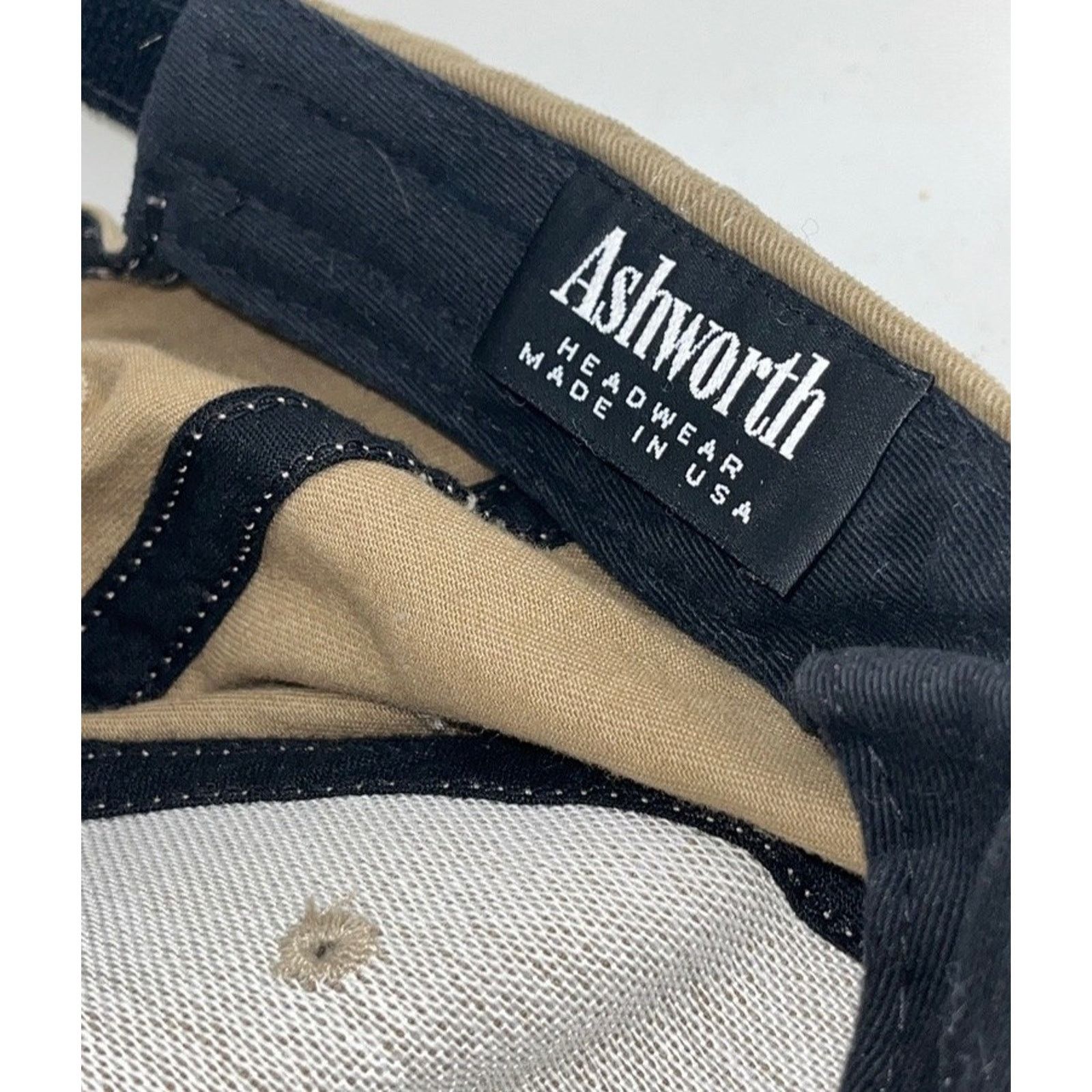 Ashworth St Andrews Old Course Golf Hat Ashworth USA Tan Strapback Size ONE SIZE - 8 Thumbnail