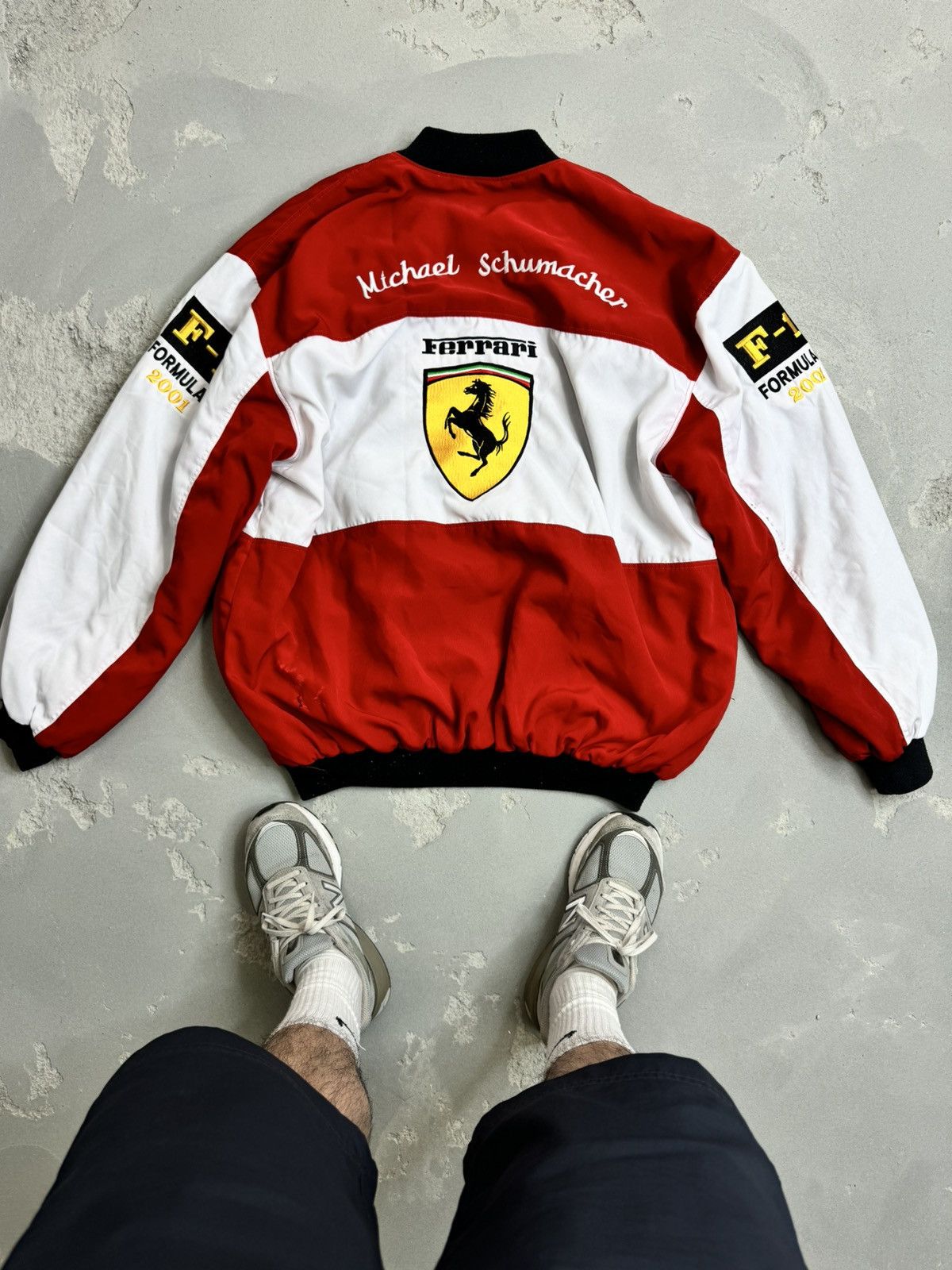 Ferrari Ferrari Michael Schumacher Formula 1 Racing Jacket Vintage Size US XXL / EU 58 / 5 - 2 Thumbnail