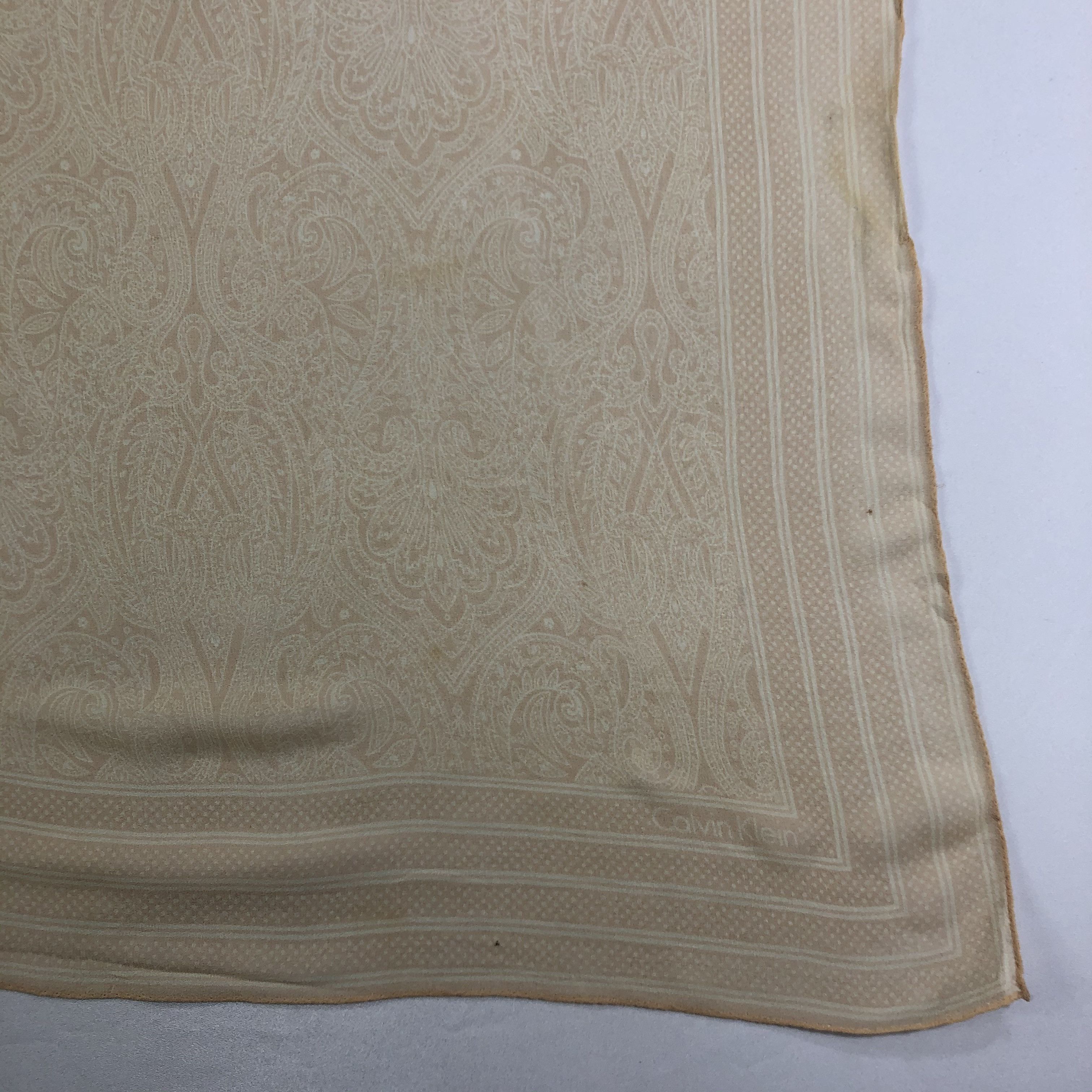 Calvin Klein × Vintage Vintage Calvin Klein Silk Scarf Size ONE SIZE - 4 Thumbnail