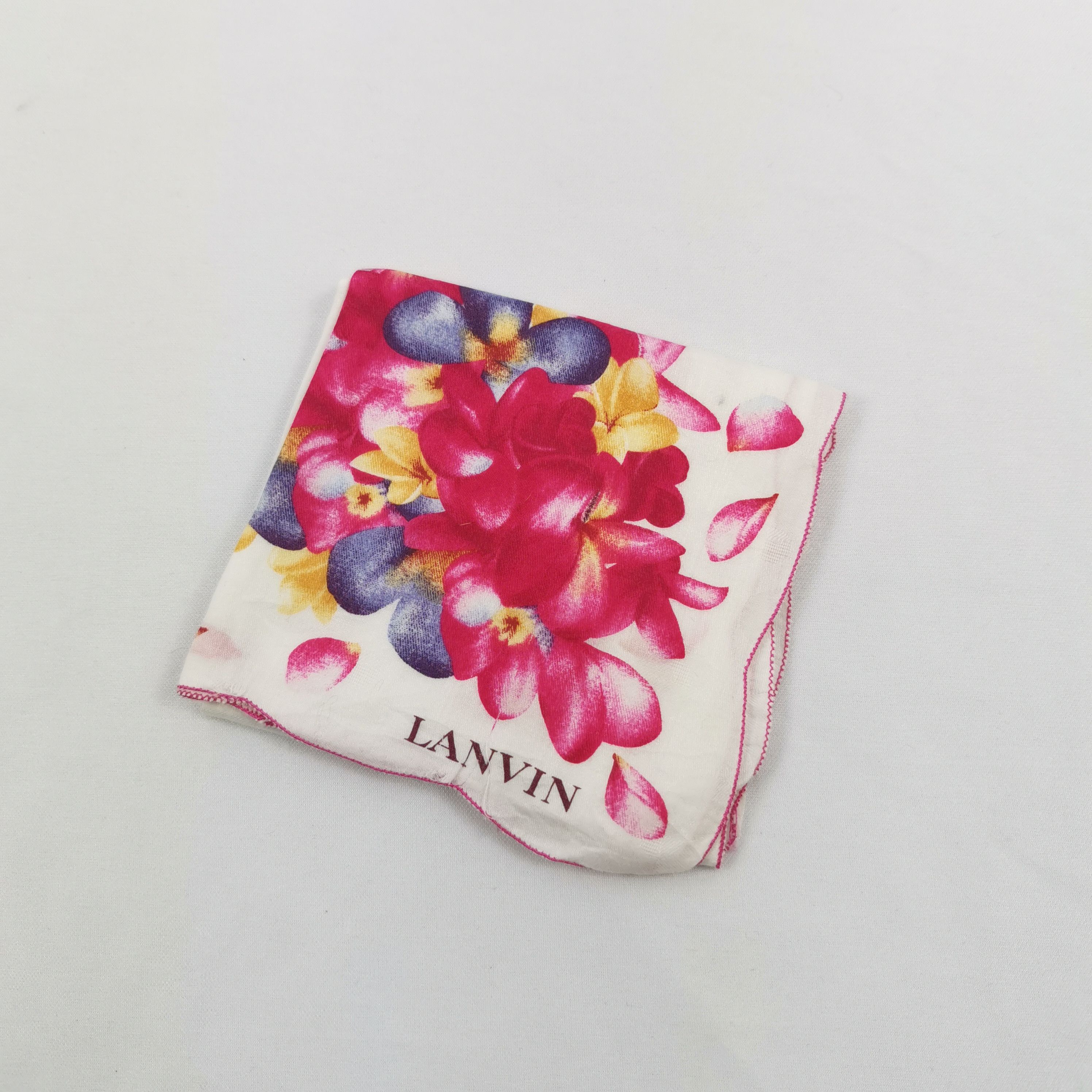 Lanvin Vintage Lanvin Handkerchief Neckerchief Bandana Size ONE SIZE - 4 Thumbnail