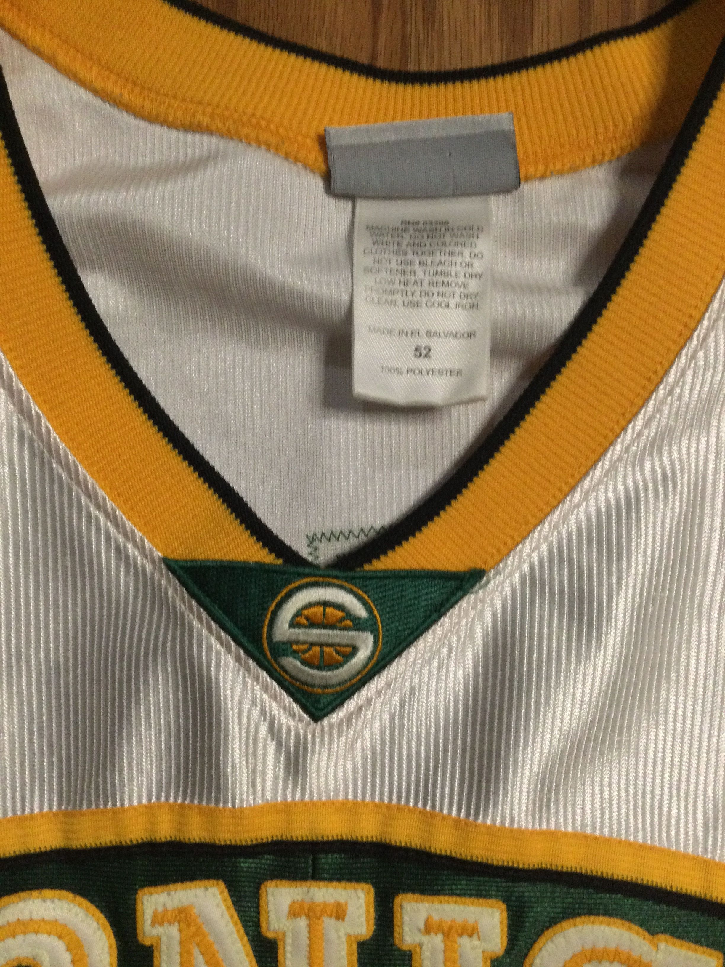 Reebok Authentic Seattle Supersonics Gary Payton Reebok NBA Jersey Size US XXL / EU 58 / 5 - 4 Thumbnail