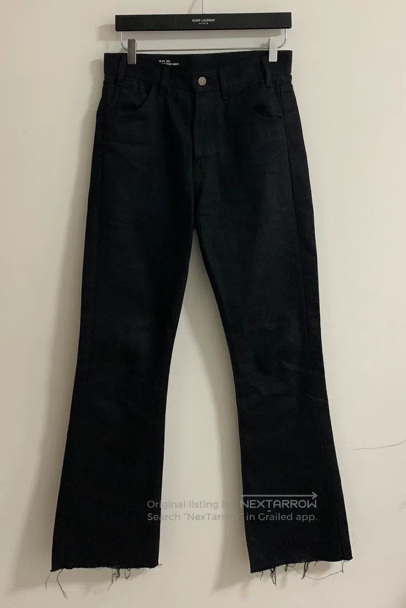 Celine CELINE Black Frayed Flared Denim Jeans Size US 28 / EU 44 - 1 Thumbnail
