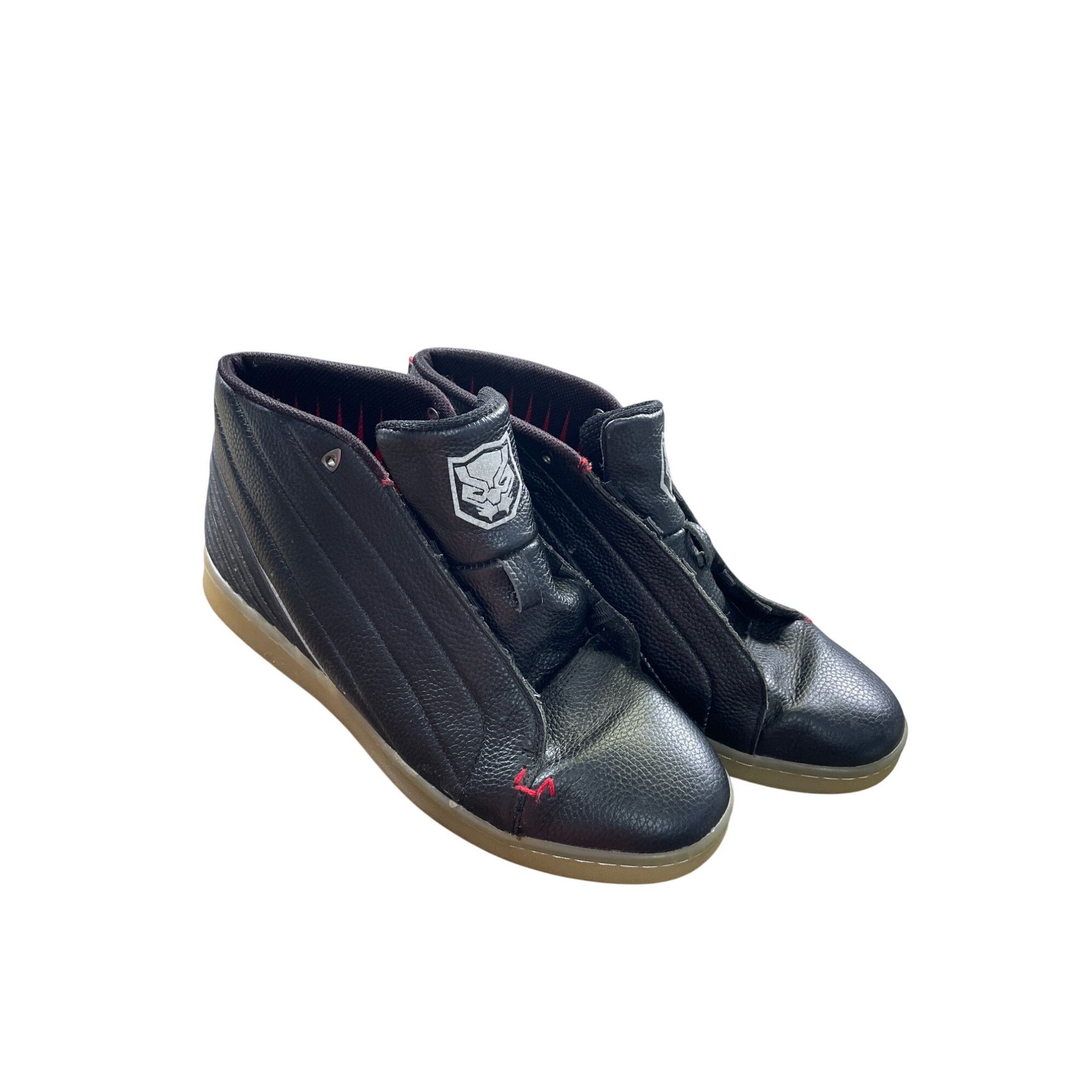Marvel Comics Marvel Black Panther Mens Black Leather High-Top Sneakers Sz Size US 11 / EU 44 - 20 Thumbnail