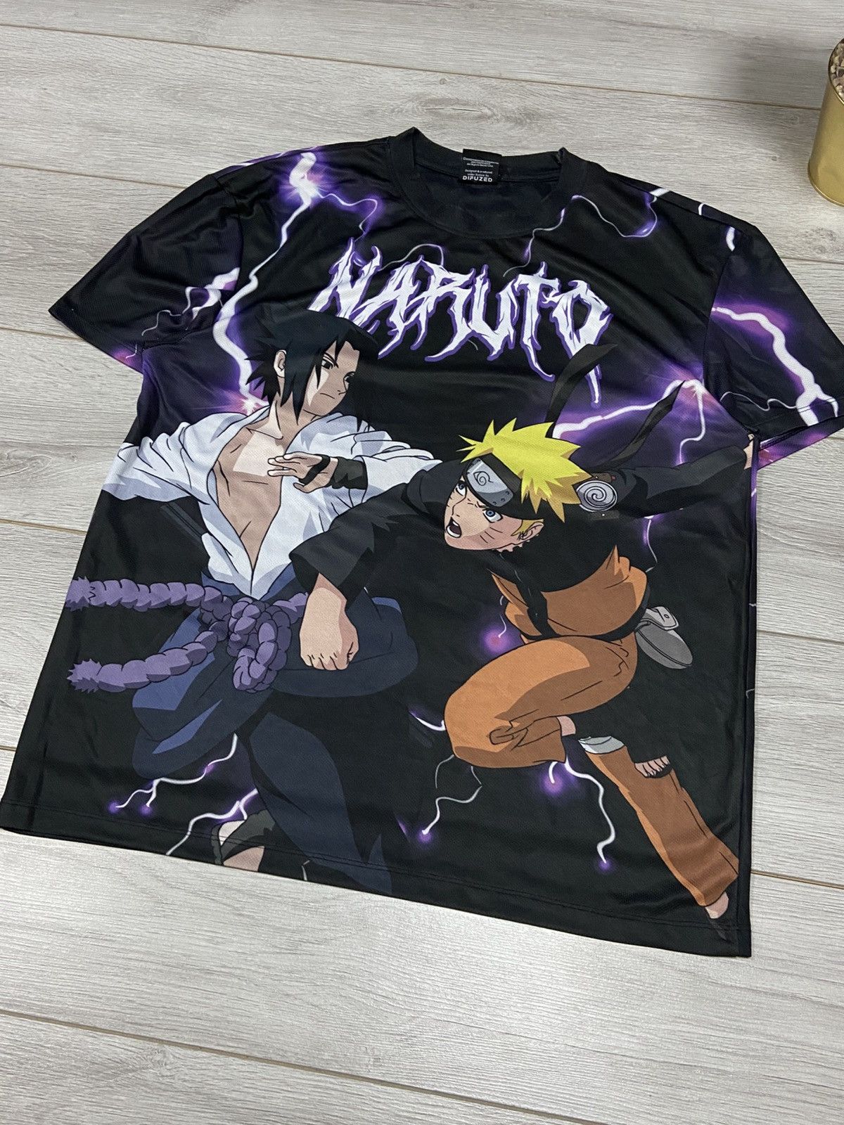 Anime Naruto shippuden Saske 2002 Masashi overprint vintage tshirt Size US L / EU 52-54 / 3 - 3 Thumbnail