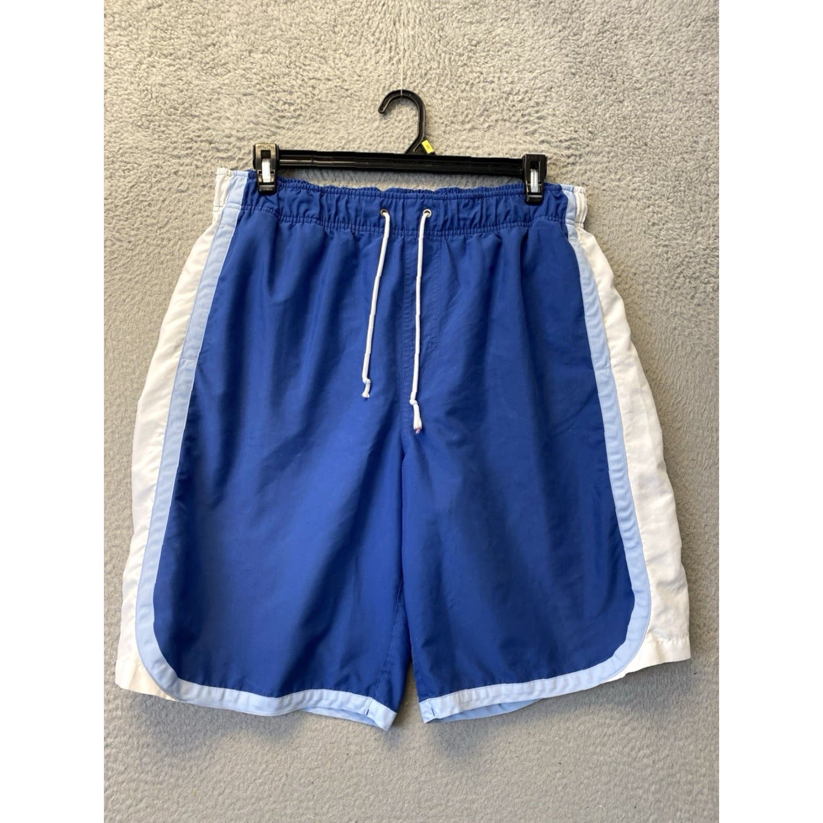 Roundtree & Yorke Roundtree & Yorke Swim Trunks Shorts Mens L Blue Pockets Drawstring /127-10 Size US 33 - 2 Thumbnail