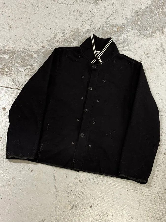 Stone Island Stone Island Black Wool Sailor Bomber Jacket Size US L / EU 52-54 / 3 - 9 Thumbnail