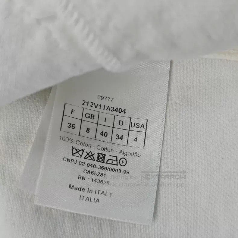 Dior Dior White embroidered bee denim cotton jacket Size XS / US 0-2 / IT 36-38 - 6 Thumbnail