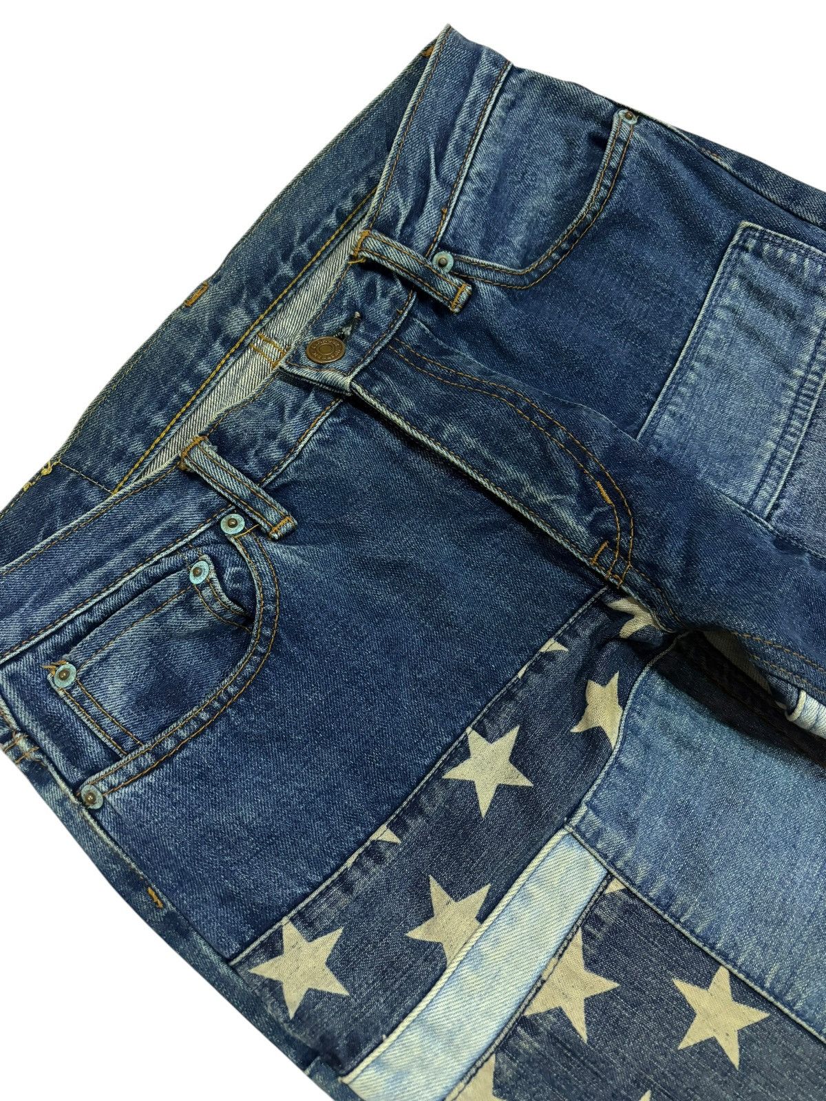 Beauty Beast Kinky Jeans Hysteric Glamour Patchwork Flared Jeans Size US 29 - 5 Thumbnail