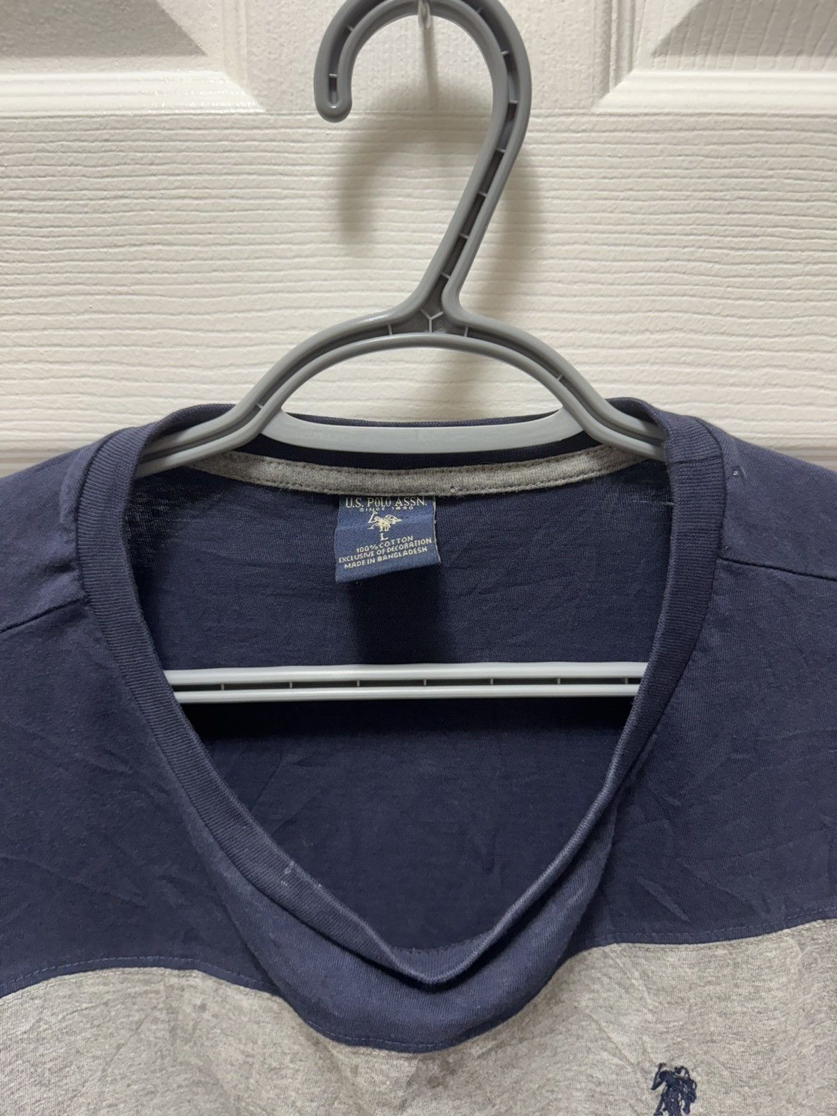 U.S. Polo Assn. Polo U.S. Polo Assn.Vintage Long Sleeve Blue Grey Horse Size US L / EU 52-54 / 3 - 3 Thumbnail