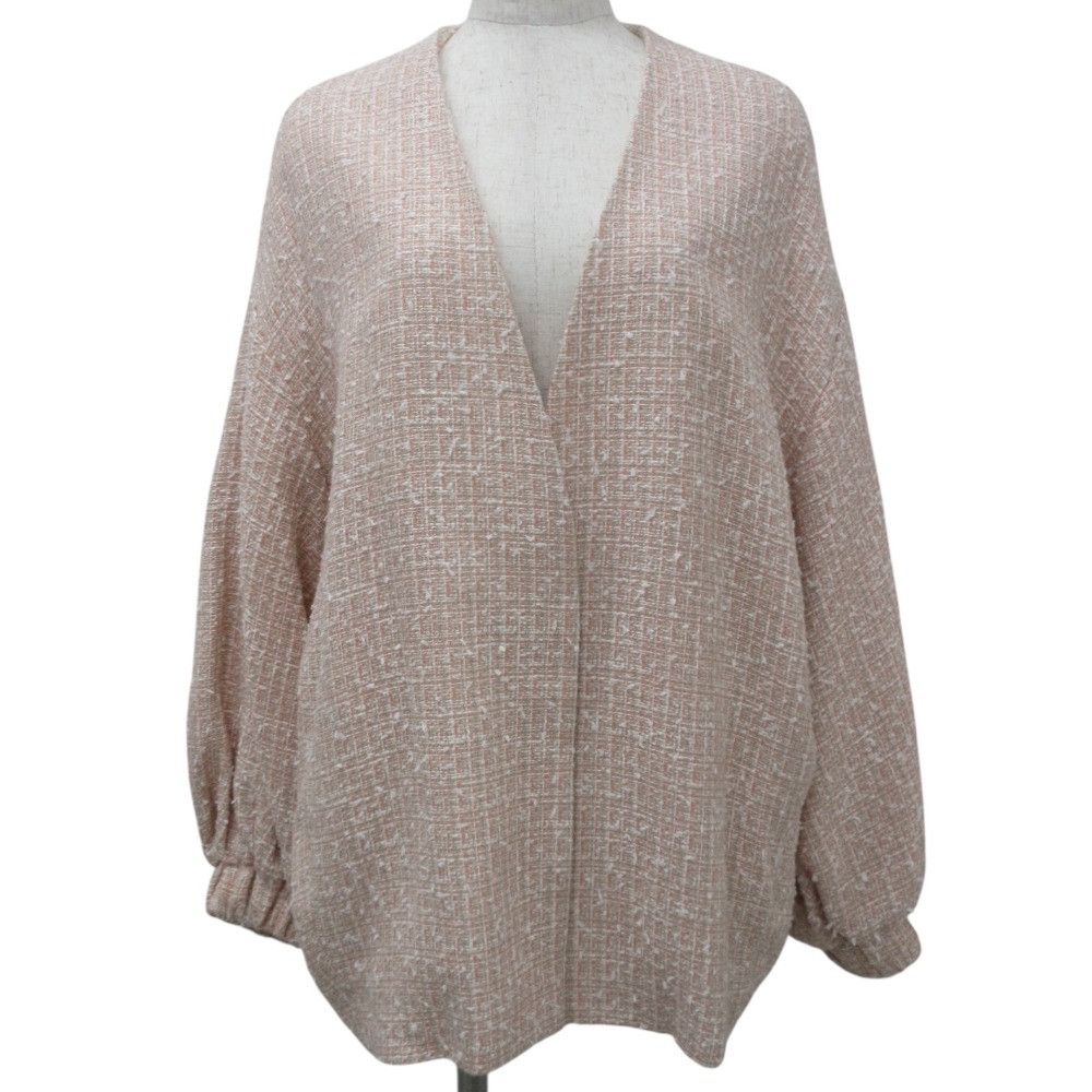 Other Other yori Wool Mix Tweed No Collar Jacket Others Outerwear DUTY FREE for USA Size ONE SIZE - 1 Thumbnail