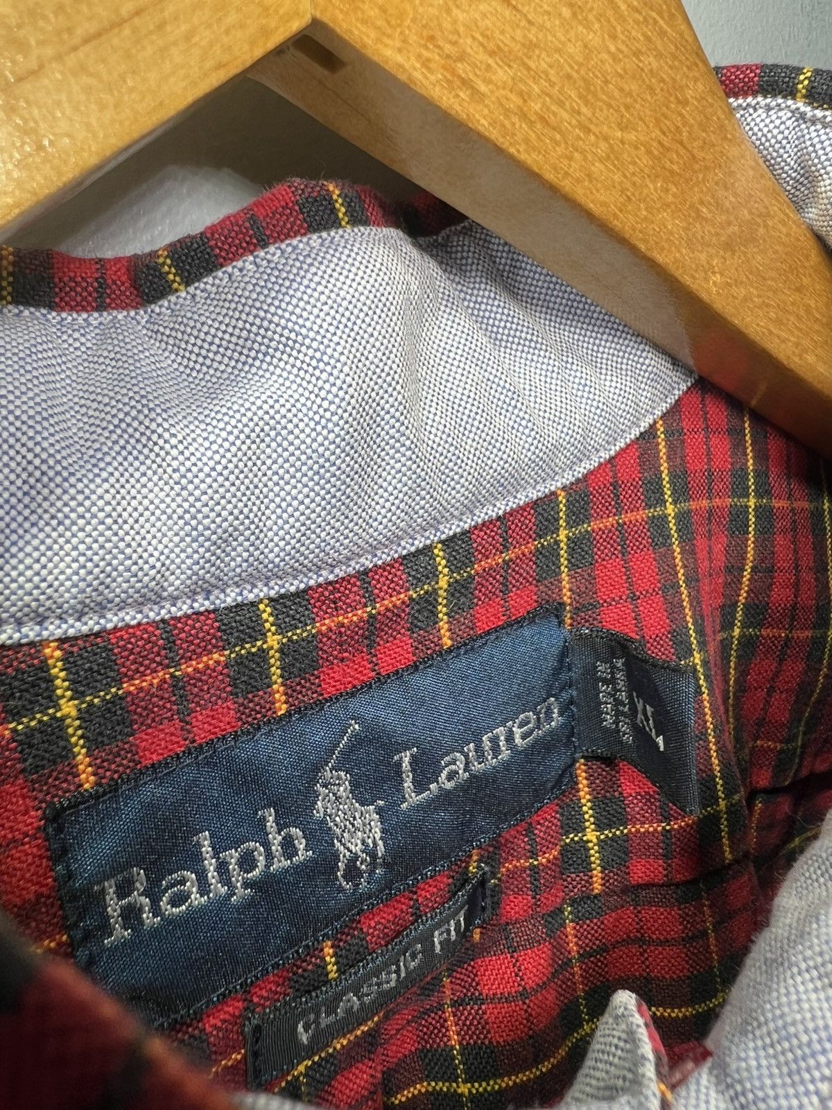 Polo Ralph Lauren Ralph Lauren Mens Button Down XL Red Green Plaid Classic Fit Size US XL / EU 56 / 4 - 3 Thumbnail