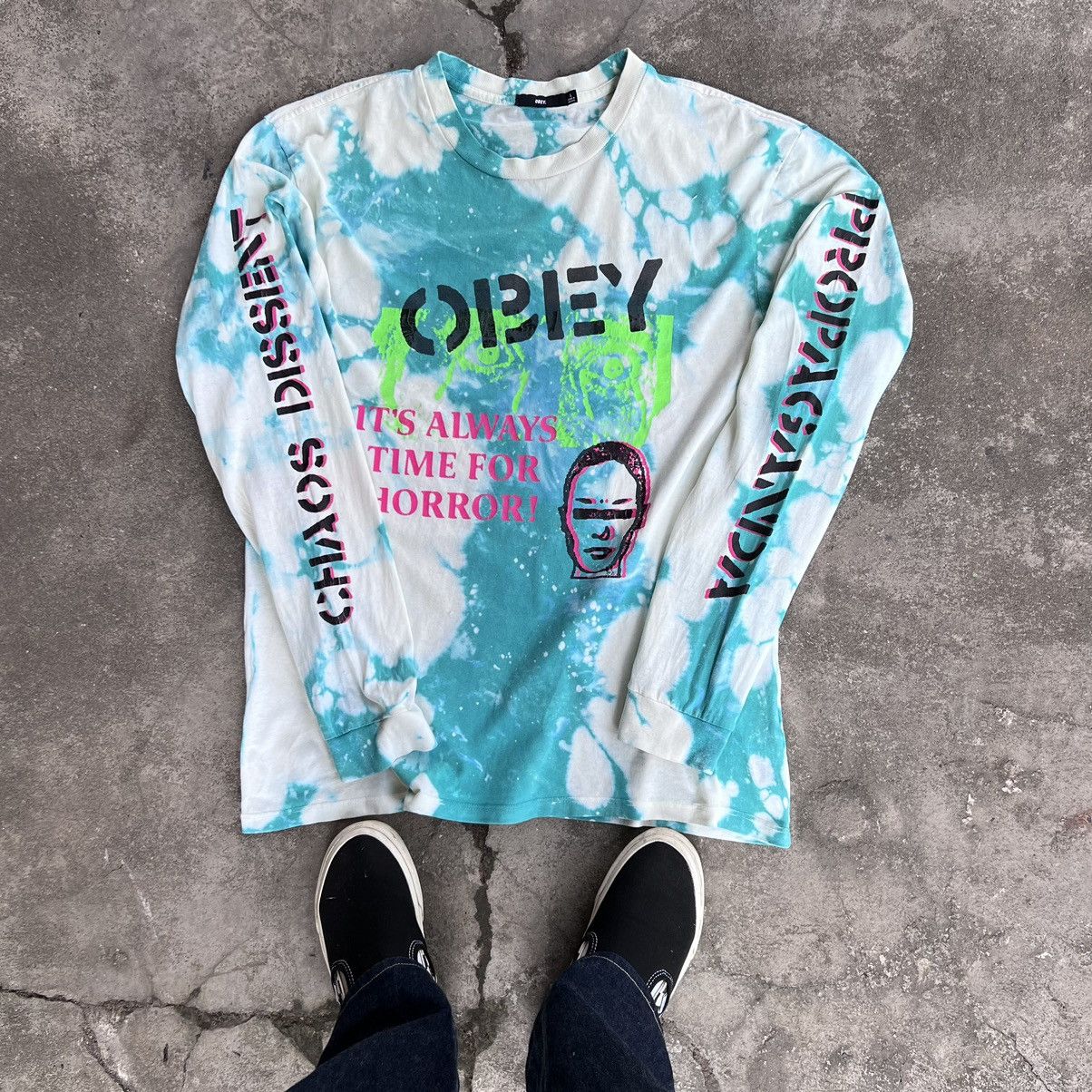 Obey OBEY CHAOS DISSENT ACID WASH Size US L / EU 52-54 / 3 - 2 Thumbnail