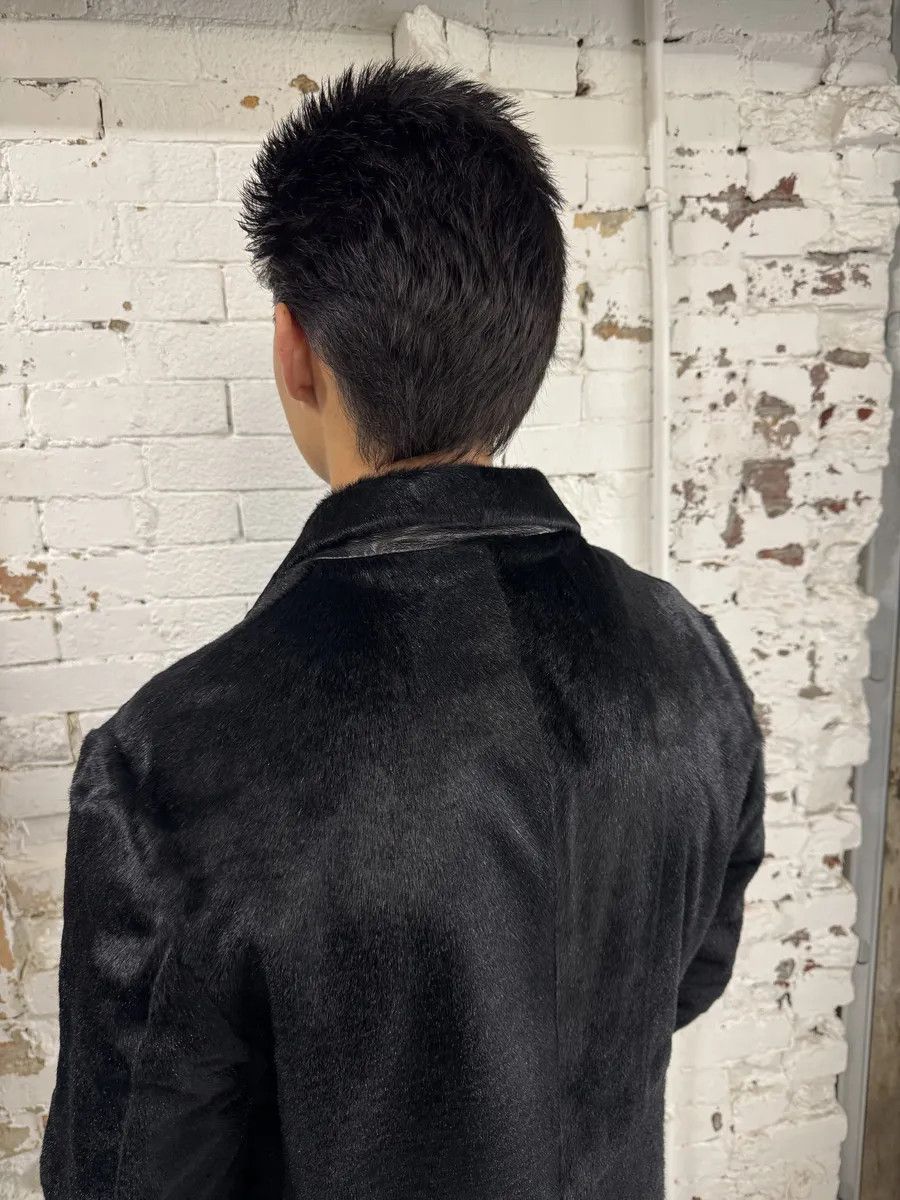 John Richmond AW2002 John Richmond Black Pony Hair Leather Long Jacket Size US M / EU 48-50 / 2 - 11 Thumbnail
