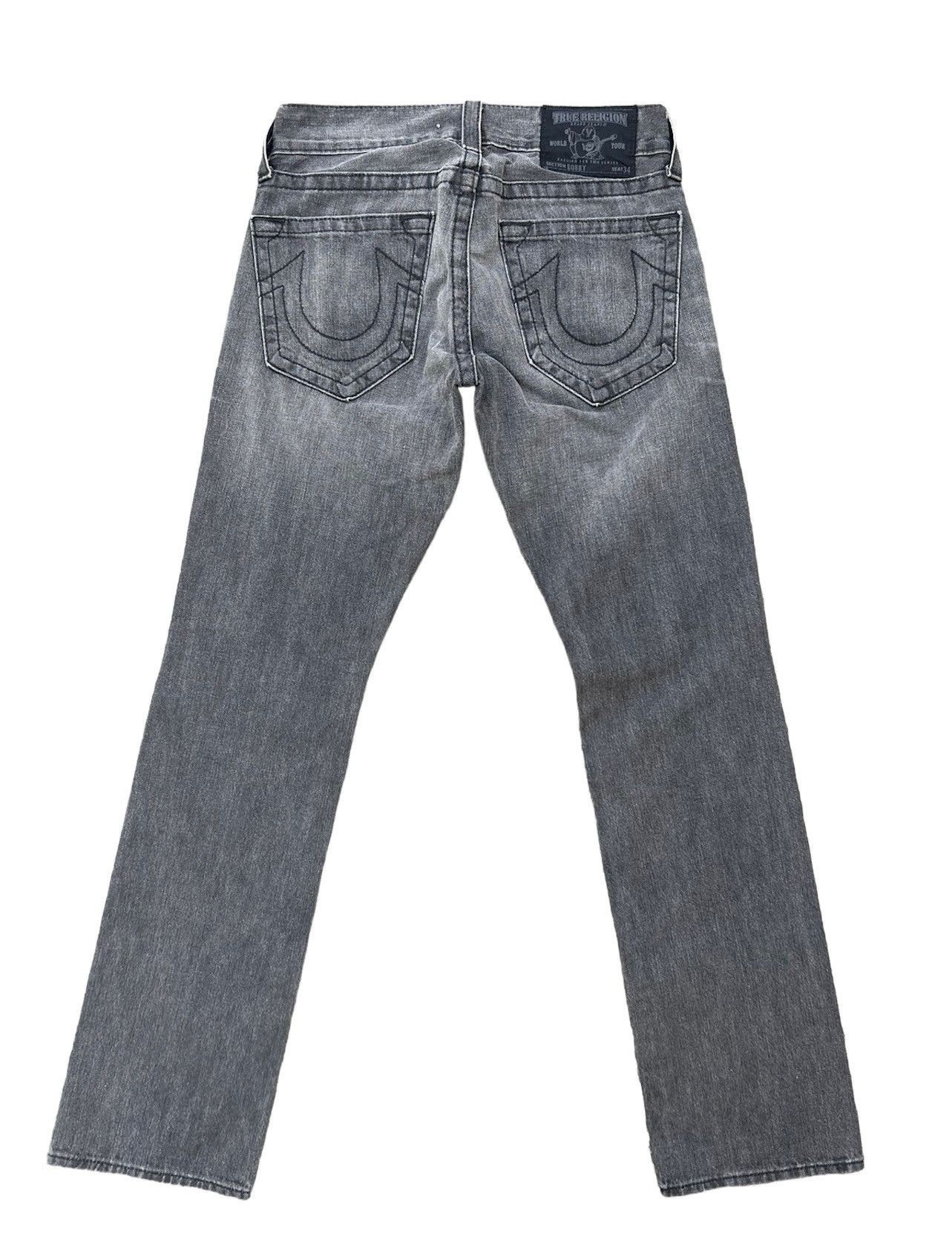 True Religion × Vintage Vintage 2000s True Religion BOBBY Fade Black Denim Jeans Size US 30 / EU 46 - 2 Thumbnail