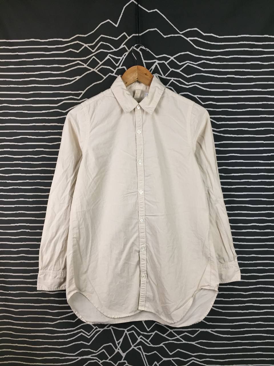Japanese Brand D.M.G Domingo Made in Japan Cream Button Up Shirt Size US S / EU 44-46 / 1 - 2 Thumbnail