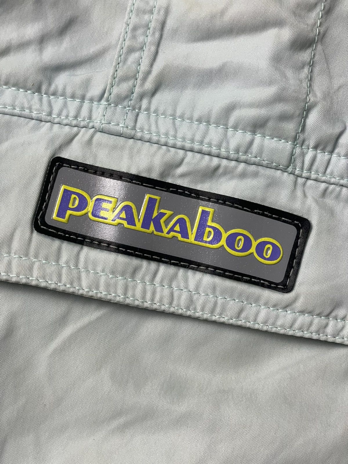 Japanese Brand × Vintage PEAKABOO Brand Big Logo Hooded Windbreaker (98) Size US L / EU 52-54 / 3 - 8 Thumbnail