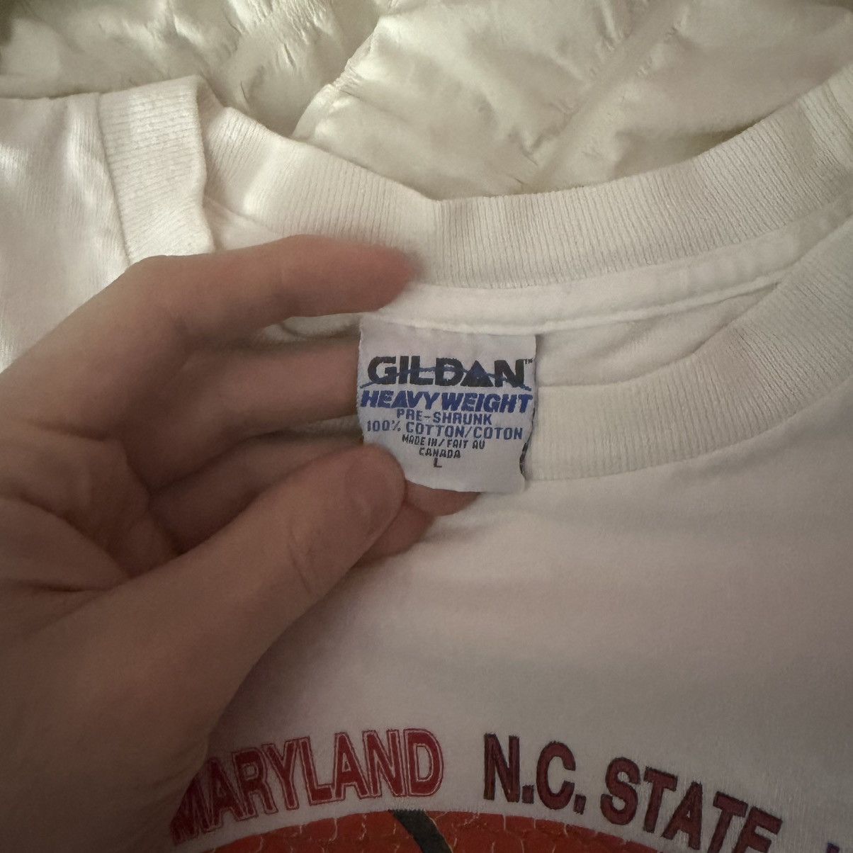 Gildan Vintage 1996 ACC Basketball Tournament Long Sleeve T Shirt Size US L / EU 52-54 / 3 - 3 Thumbnail