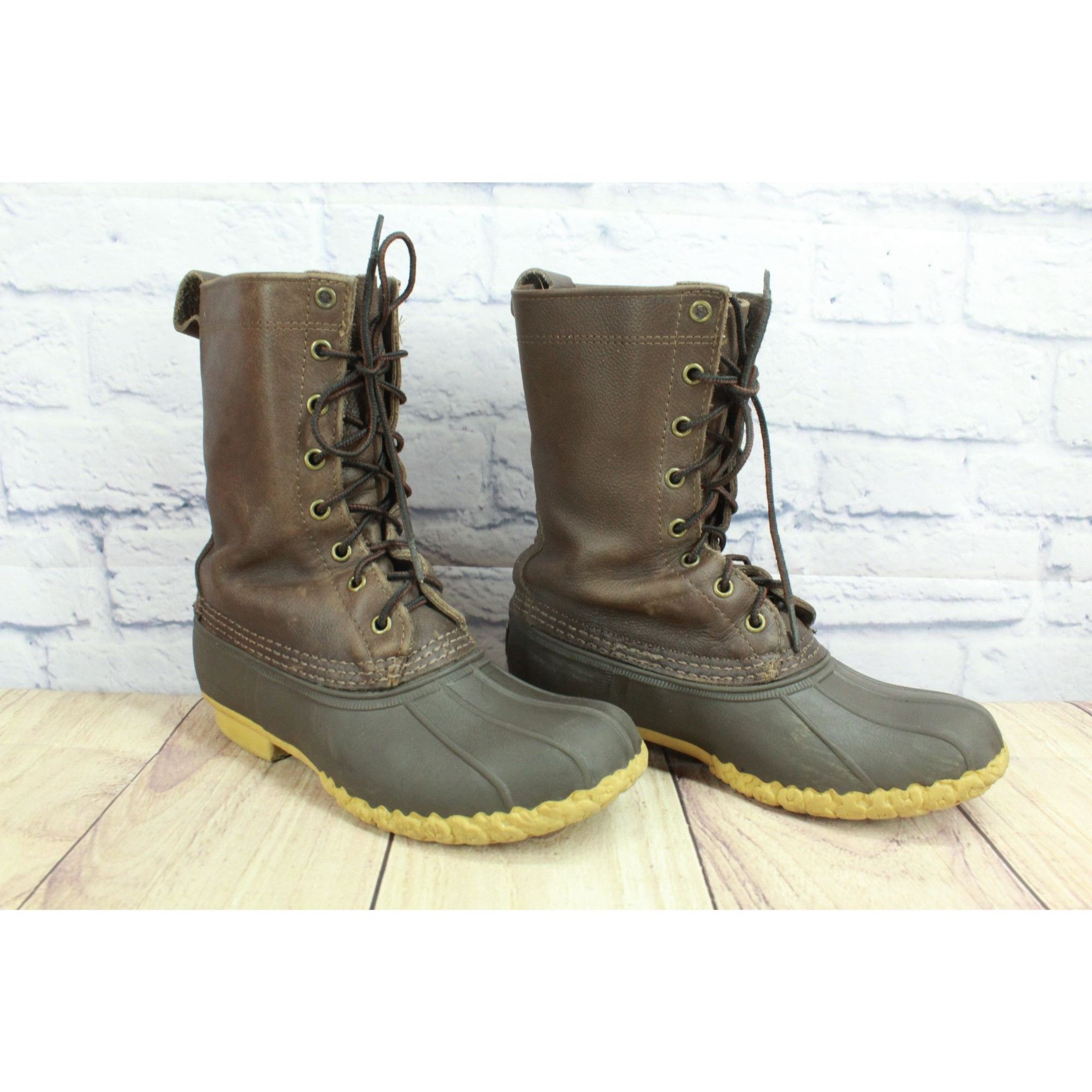 L.L. Bean LL Bean Maine Hunting Boots Steel Shank Women's 7 M Size US 7 / IT 37 - 2 Thumbnail