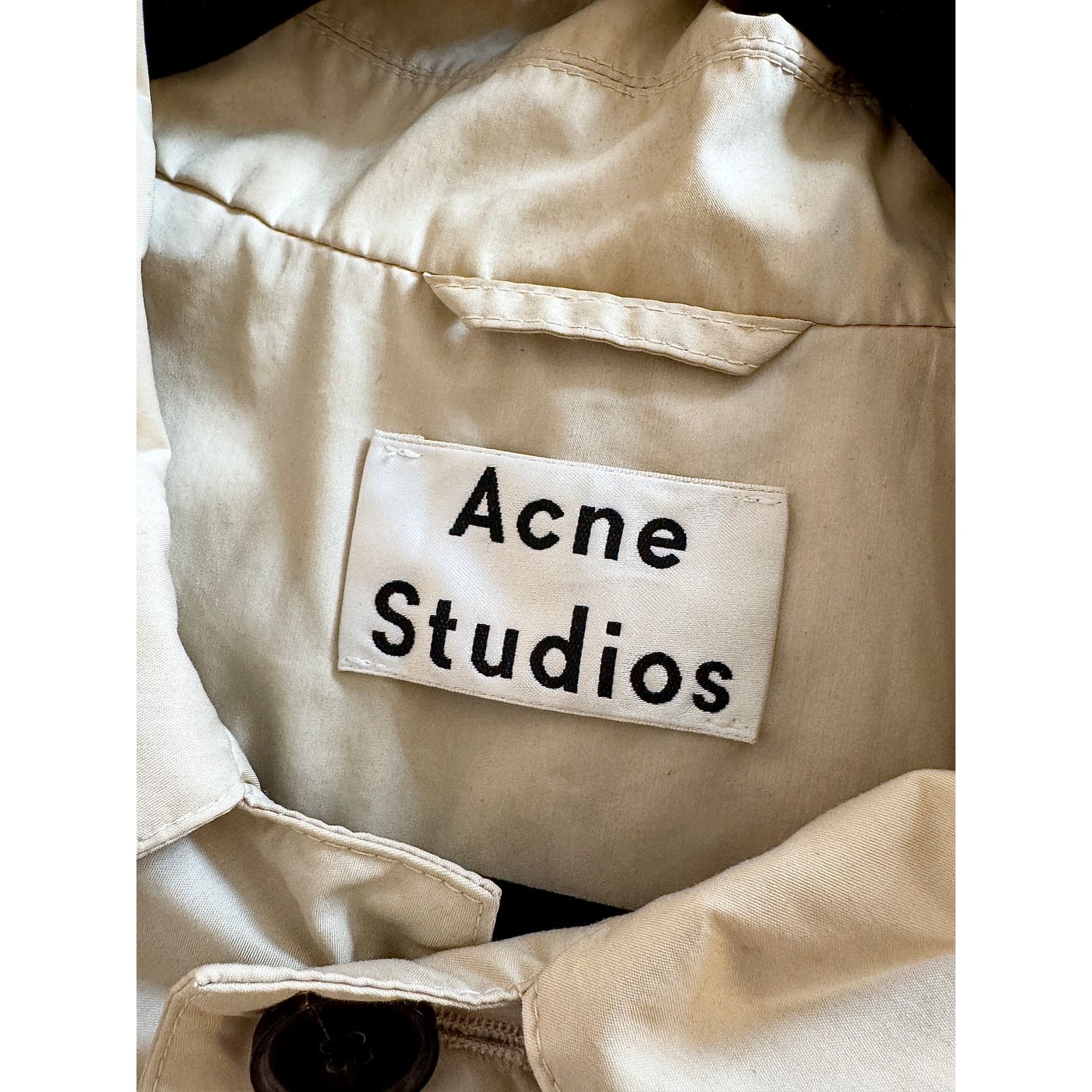 Acne Studios Acne Studios Women's Beige Trench Coat Size M / US 6-8 / IT 42-44 - 3 Thumbnail