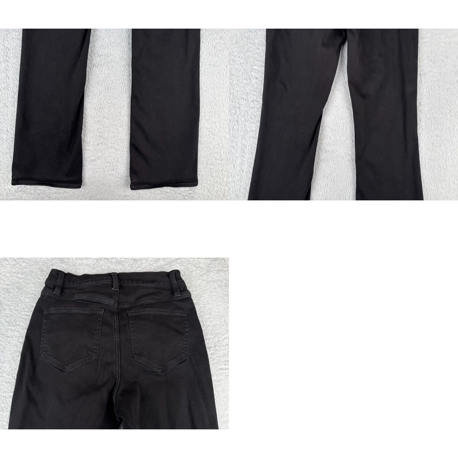 Lands' End Lands' End Jeans Women's 4 Black Mid Rise Bootcut Cotton Blend Zip Fly 26x31 Size 27" / US 4 / IT 40 - 10 Thumbnail