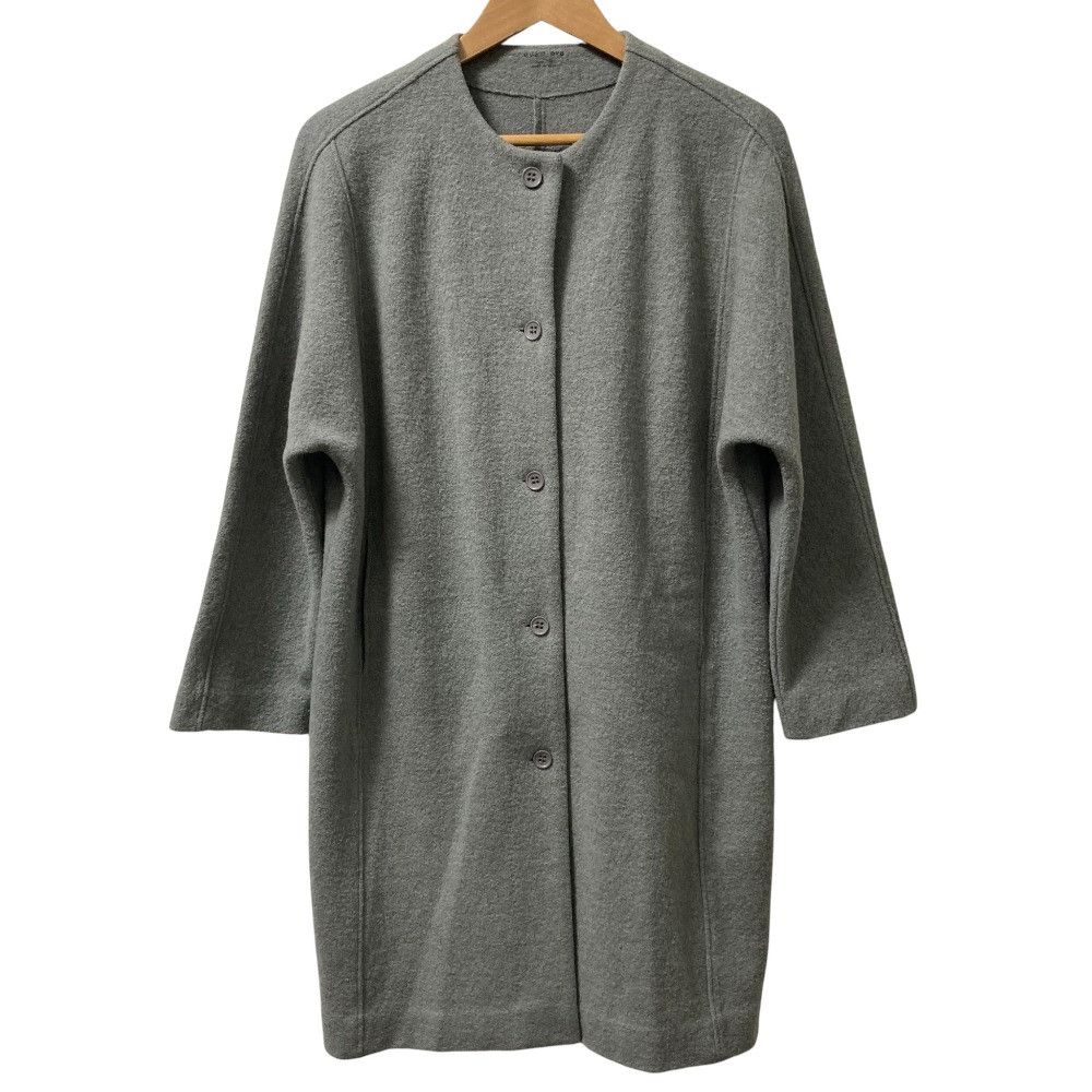 Other Other evam eva Wool Collarless Coat Leather Outerwear DUTY FREE for USA Size ONE SIZE - 1 Thumbnail