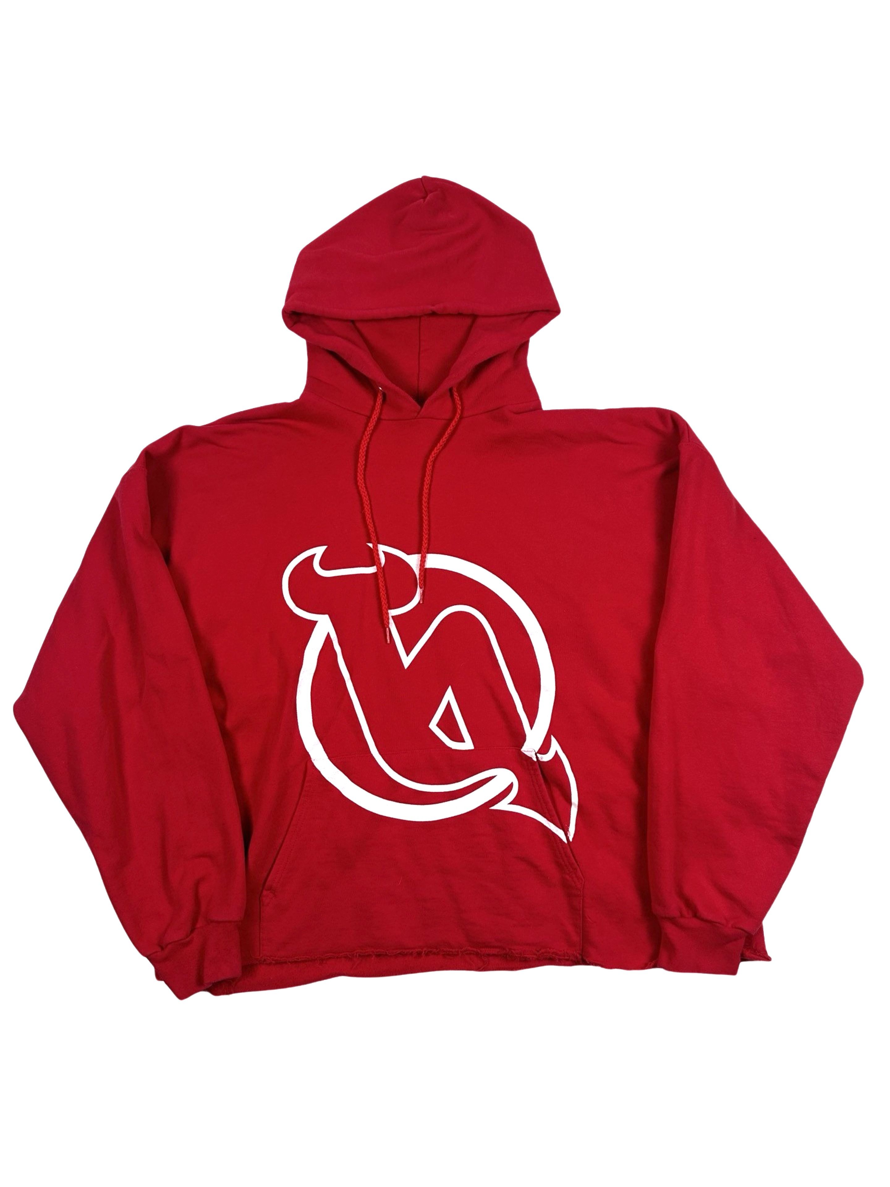 image of Basketcase Gallery Basketcase New Jersey Devil Hoodie in Red, Men's (Size XL)