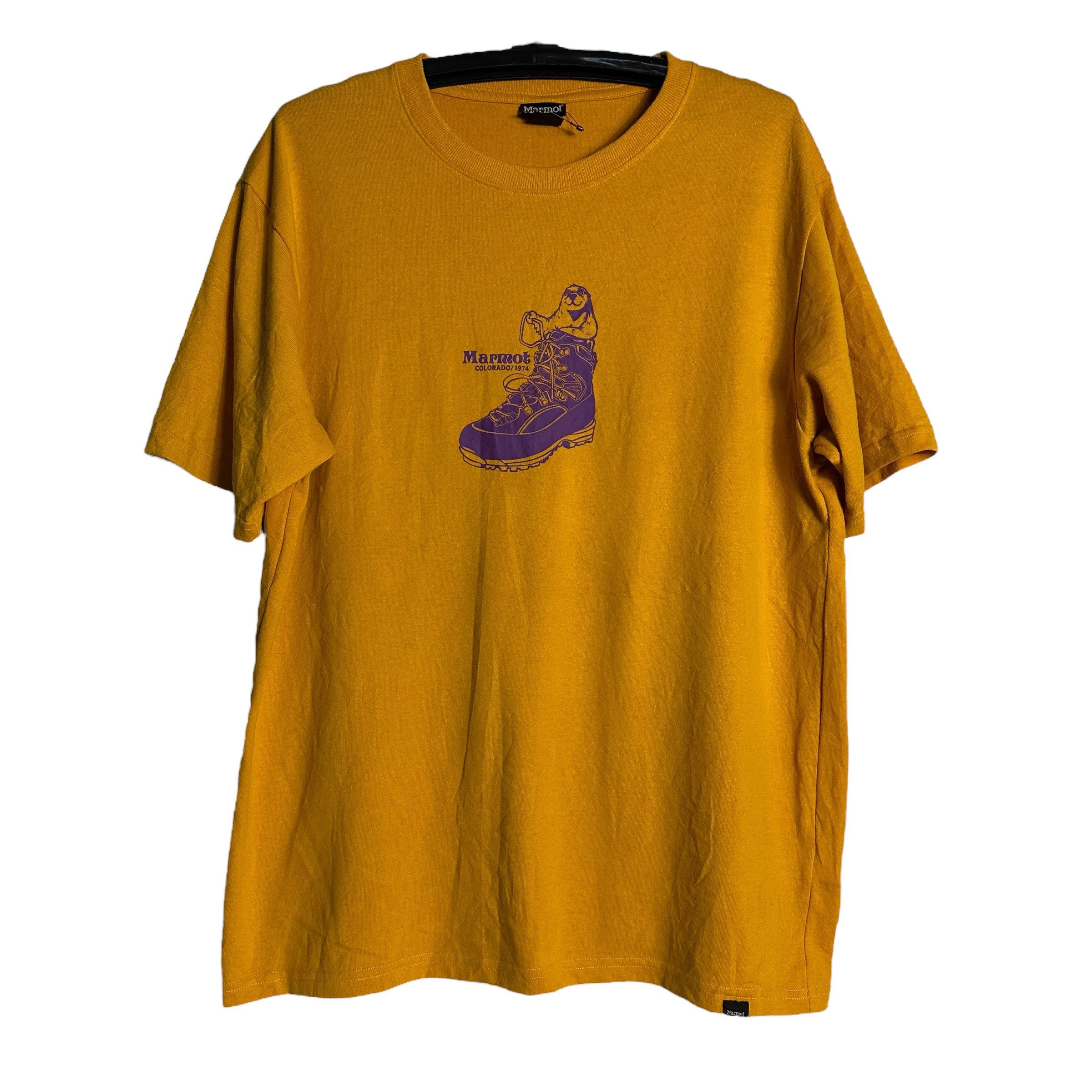 Marmot 🔥RARE🔥Vintage Marmot in Boot Outdoor Style T-shirt Size US XL / EU 56 / 4 - 1 Thumbnail