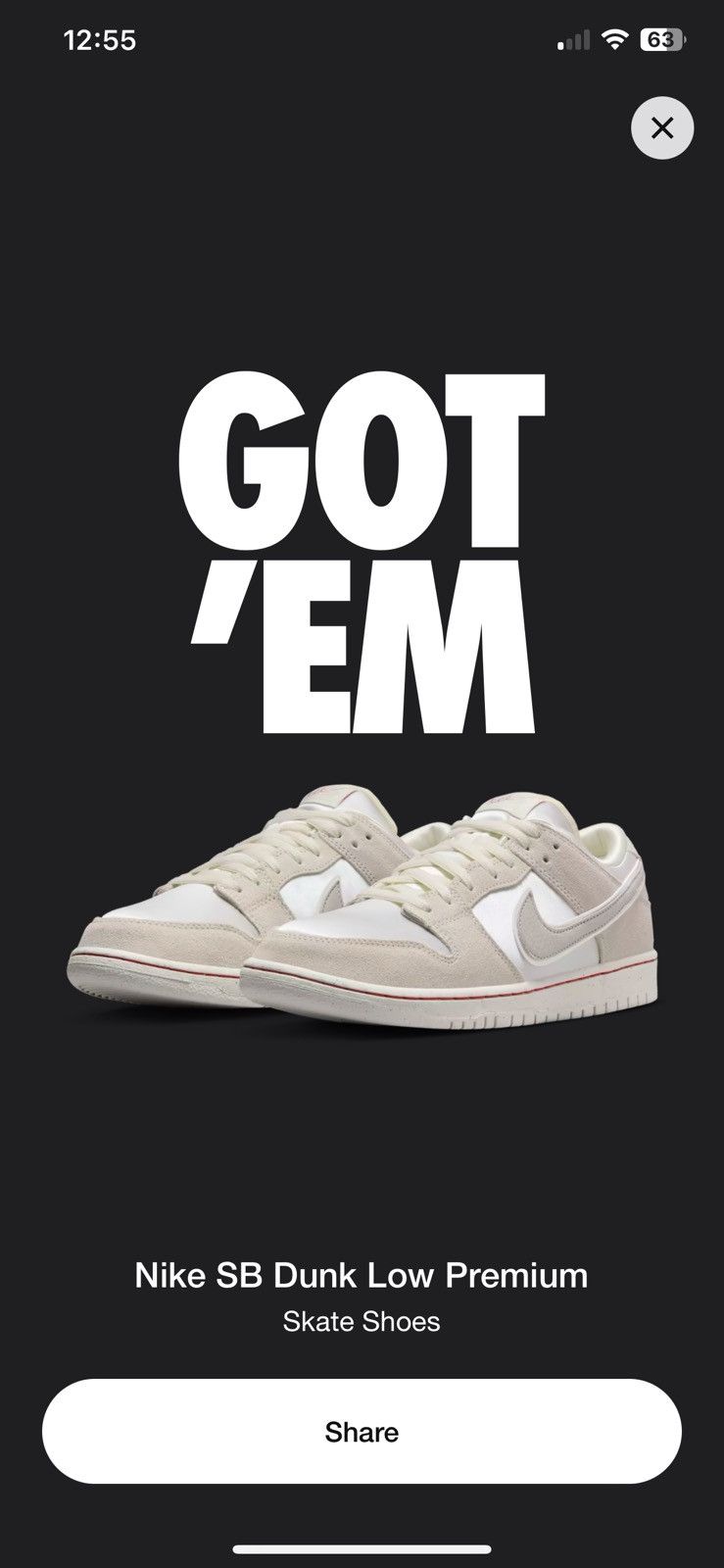 The City of Love Nike SB Dunk Low Coconut Milk Size 10 men