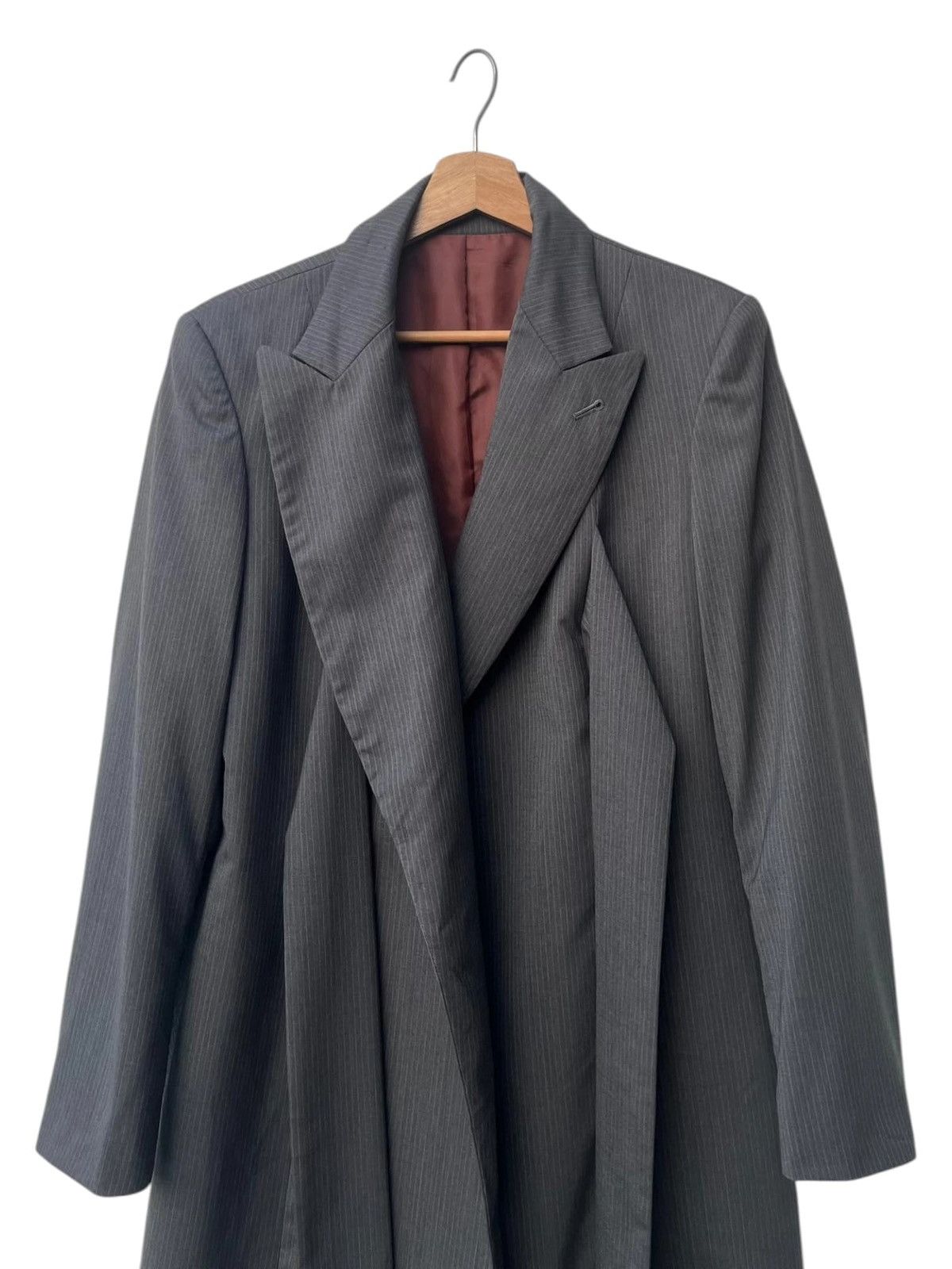 Jean Paul Gaultier Archive Jean Paul Gaultier Classique Pinstripe Wrap Jacket Size M / US 6-8 / IT 42-44 - 9 Thumbnail