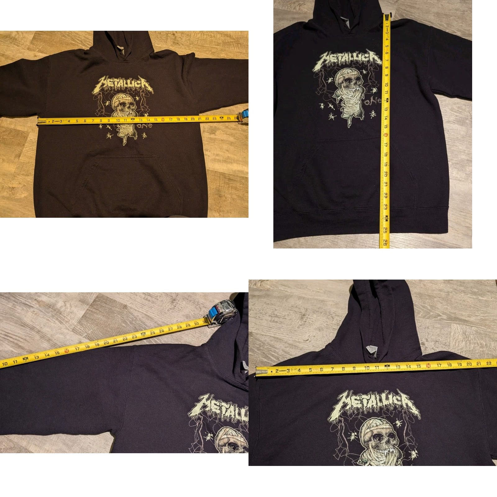 Gildan Gildan Metallica One Mummy Hoodie Black Unisex Size M Rock Metal Band Hoodie Size US M / EU 48-50 / 2 - 8 Thumbnail