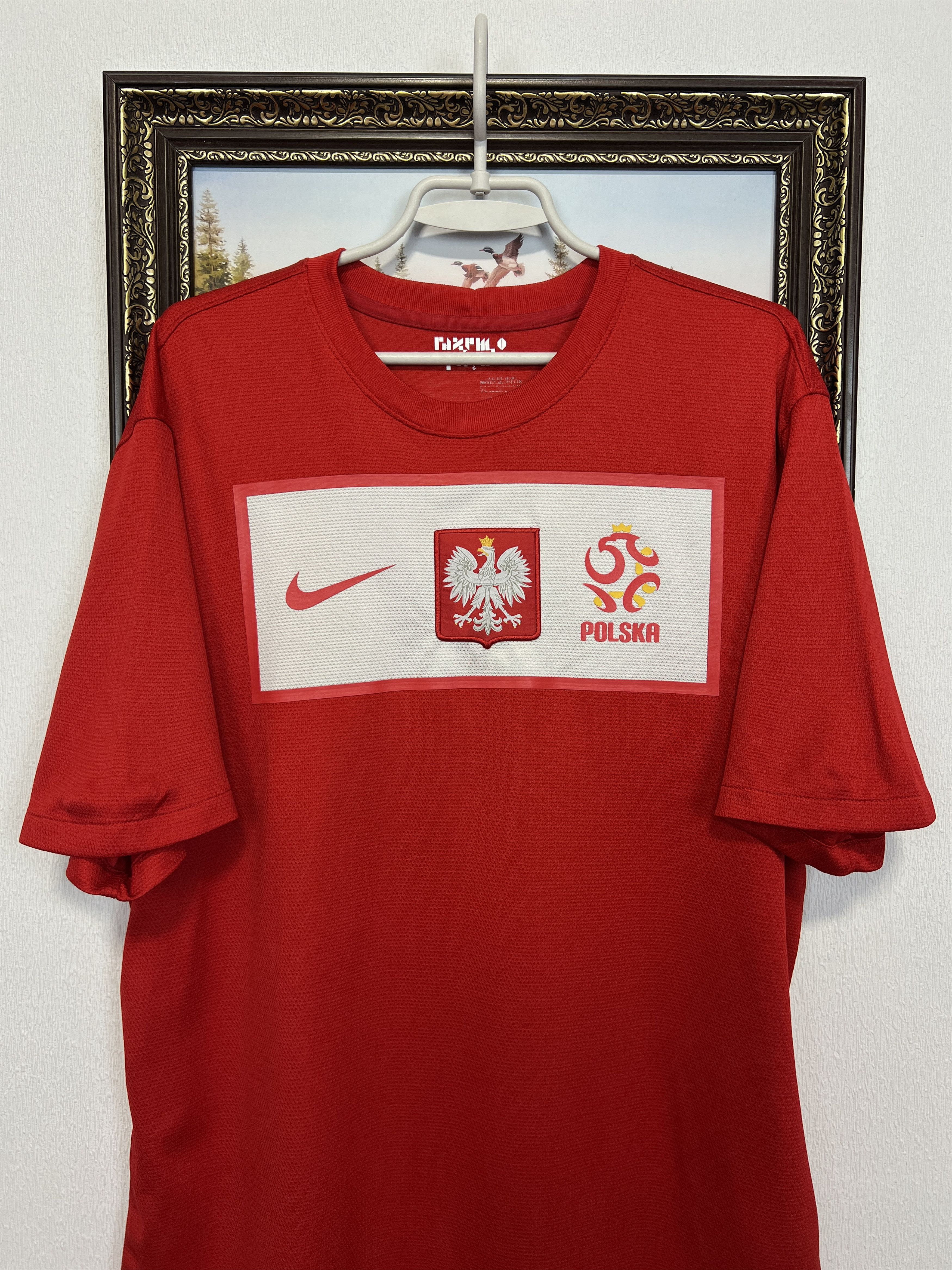 Nike Poland Away football shirt 2012 Soccer Jersey Trikot Rare Size US XL / EU 56 / 4 - 2 Thumbnail