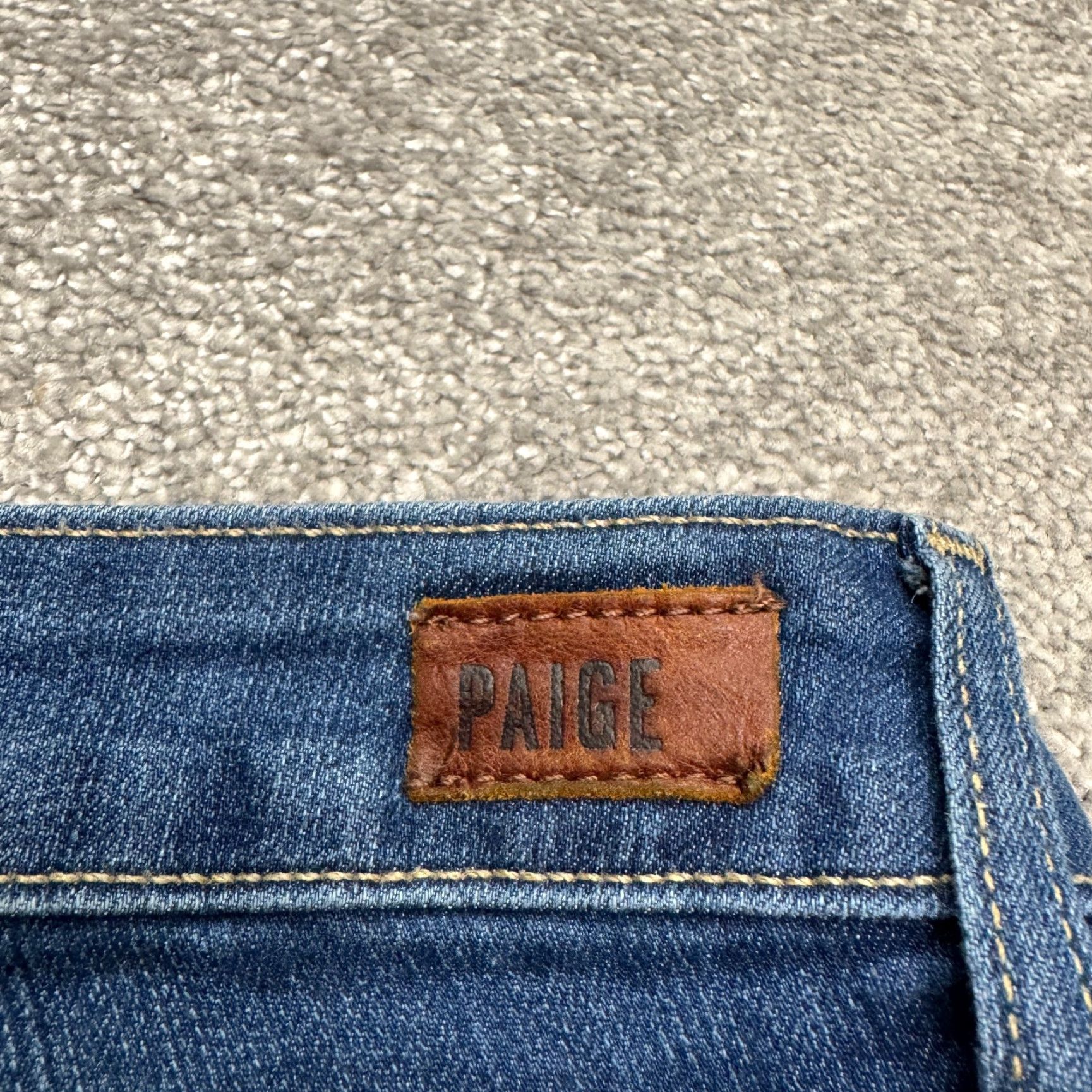 Paige VINTAGE Paige Verdugo Crop Denim Jeans Womens 31 Blue Medium Wash Mid Rise Stretch Casual Modern Size 24" / US 00 / IT 34 - 6 Thumbnail