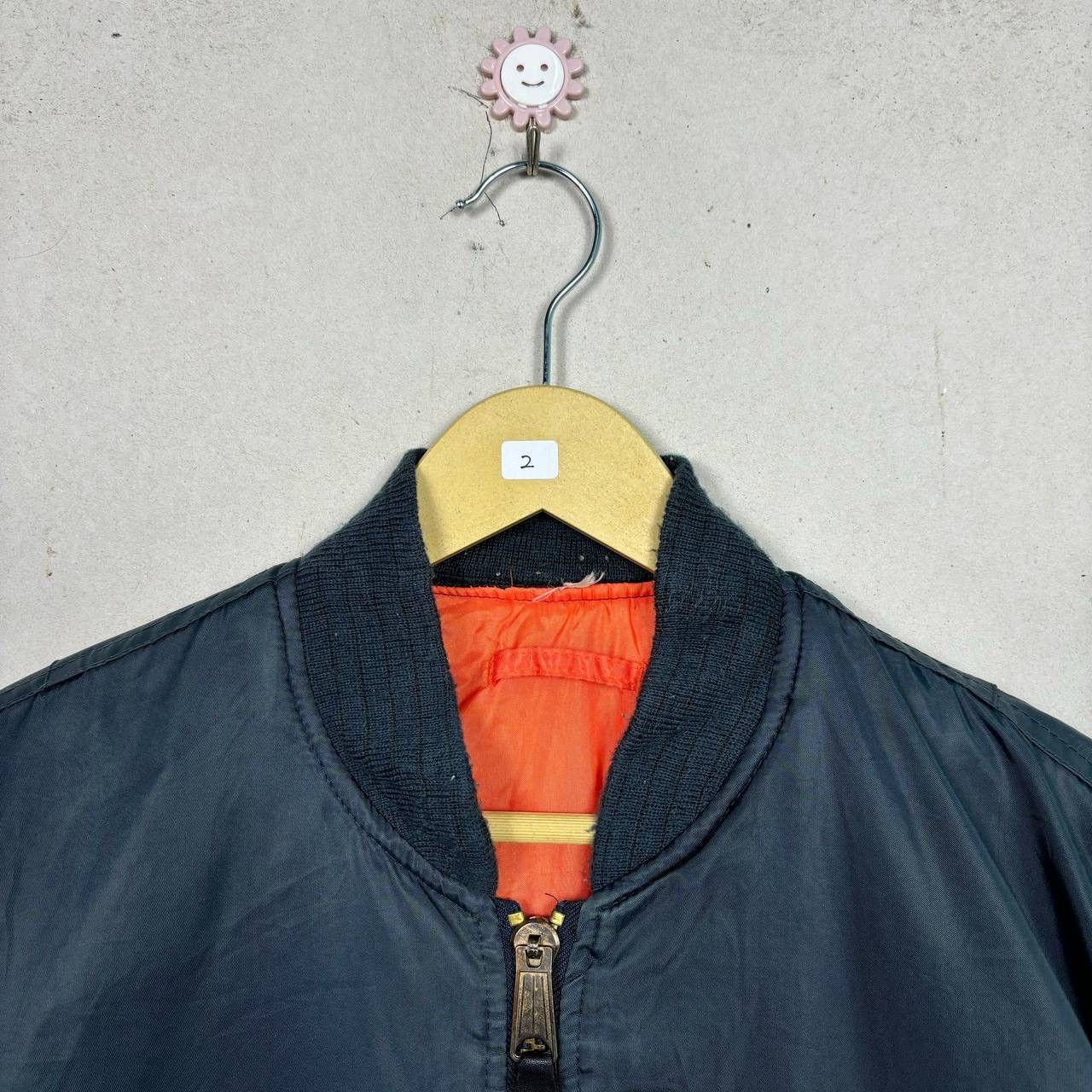 Other Vtg 80s MA-1 Flight Jacket Military Bomber Jacket Reversible Size US M / EU 48-50 / 2 - 5 Thumbnail