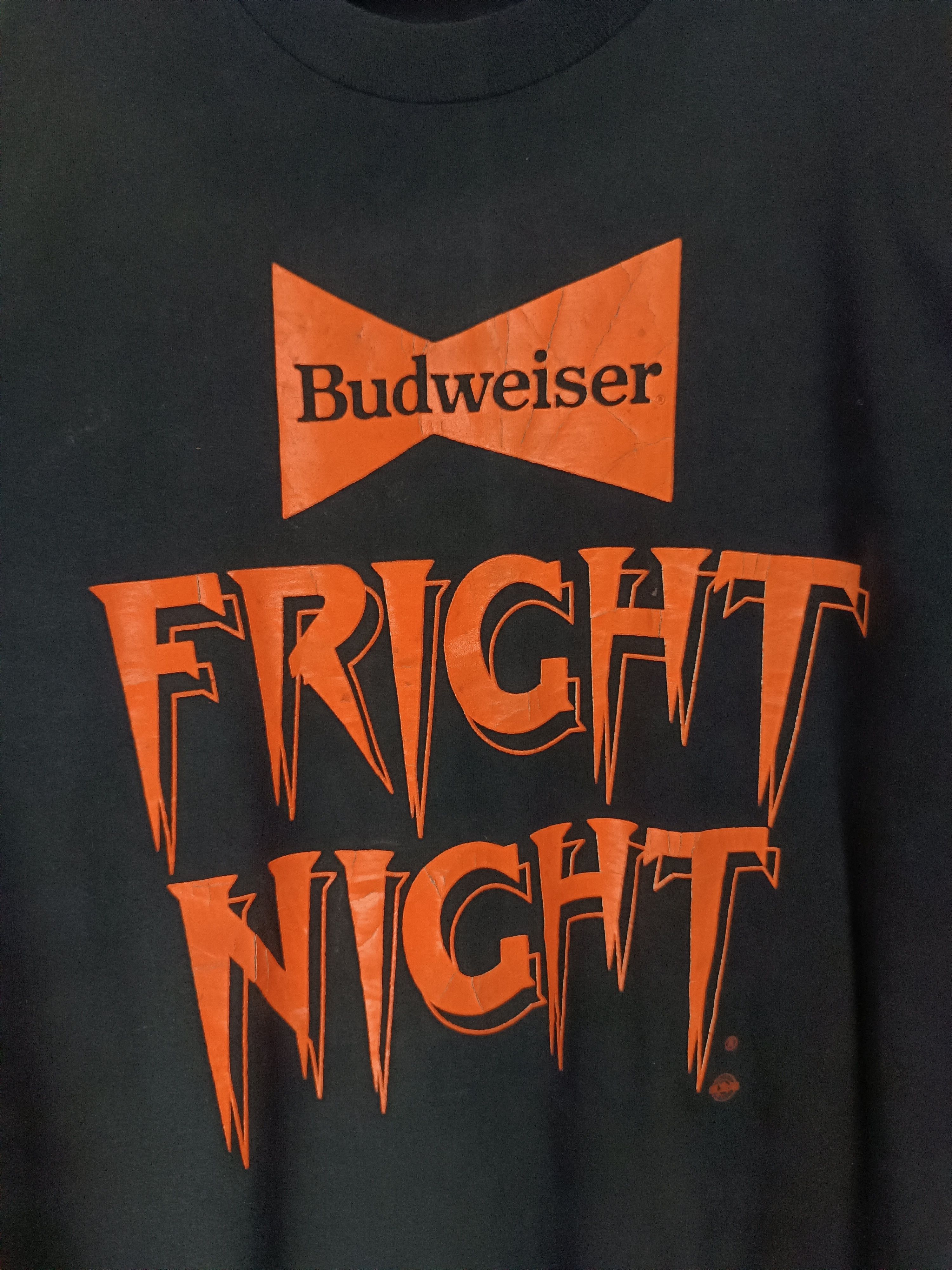 Budweiser VINTAGE 80'S BUDWEISER FRIGHT NIGHT VERY RARE HALOWEEN BEER Size US L / EU 52-54 / 3 - 11 Thumbnail