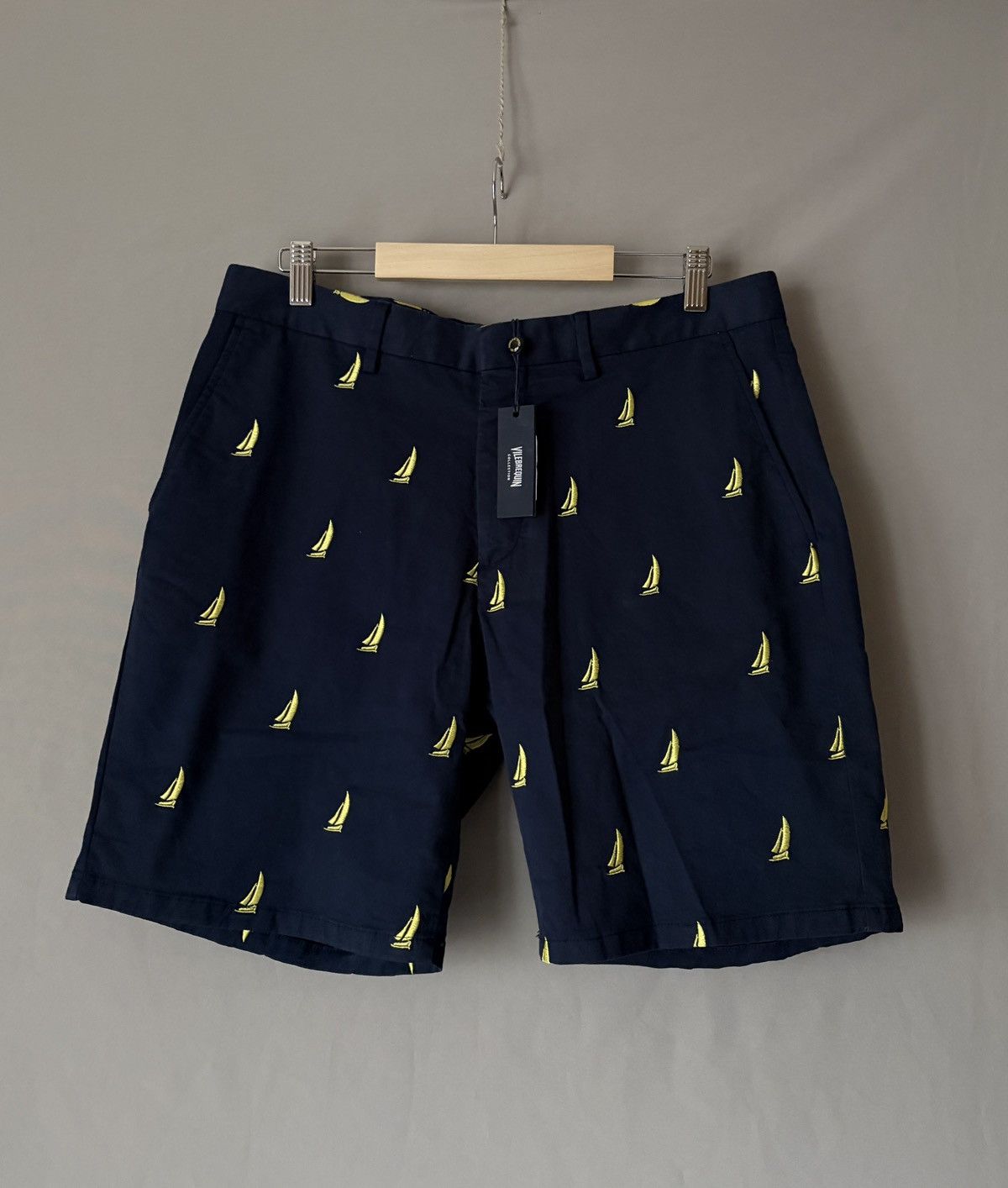 NEW Vilebrequin Brook Blue Cotton Chino Shorts