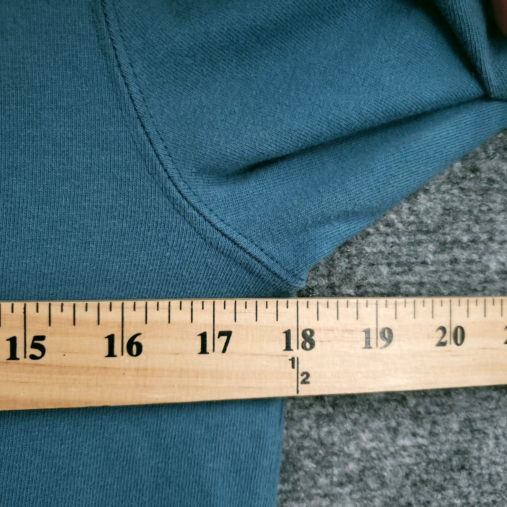 Champion Champion Hoodie Men S Small Teal Green Midweight Jersey Sweatshirt Knit Pullover Size US S / EU 44-46 / 1 - 6 Thumbnail