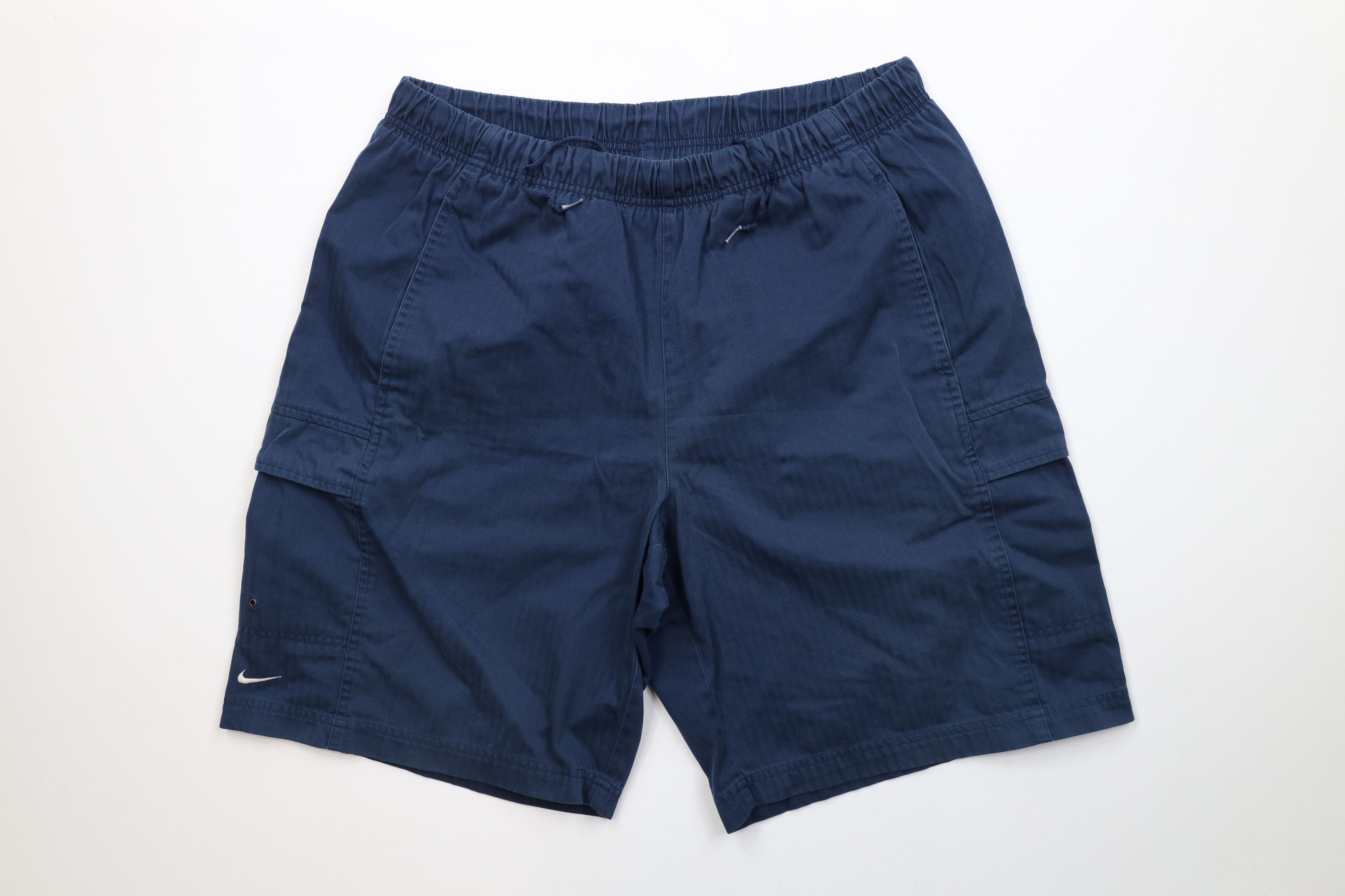 Nike Vintage Nike Scott Mini Swoosh Herringbone Cargo Shorts Size US 34 / EU 50 - 1 Thumbnail