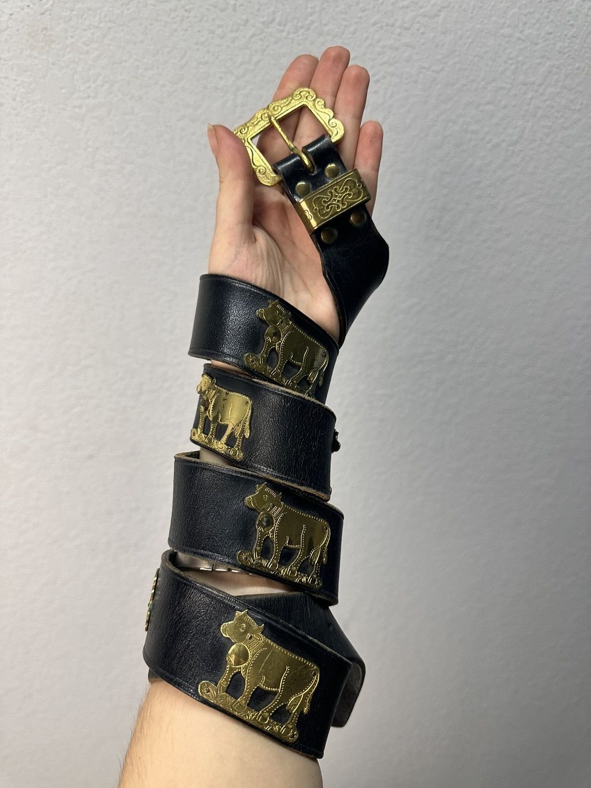 If Six Was Nine Vintage Belt B.B.Simon leather Avantgarde Hysteric Glamour Size ONE SIZE - 1 Thumbnail
