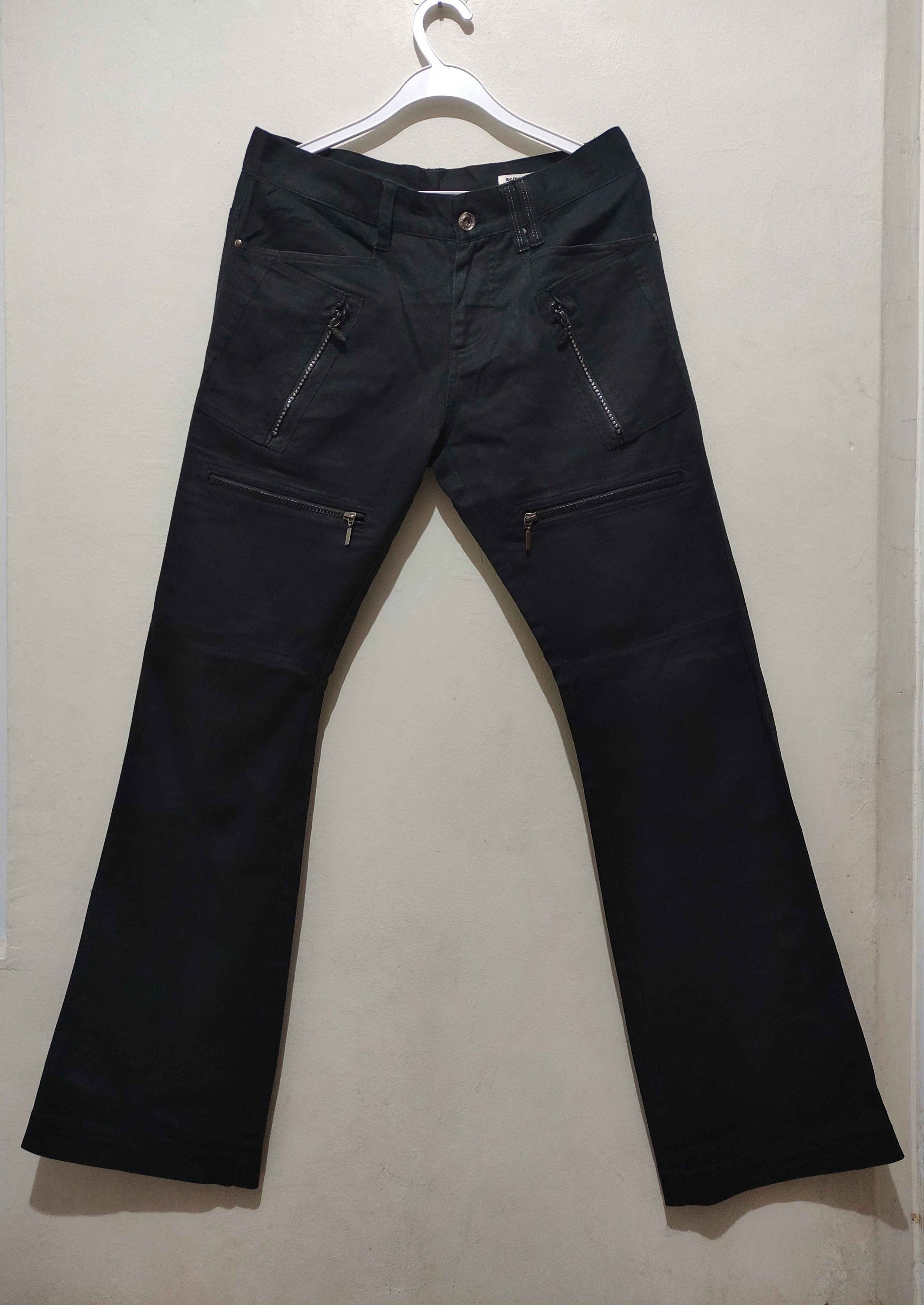 semanticdesign Multi Zipper Cargo Flared Pants Size US 32 / EU 48 - 1 Thumbnail