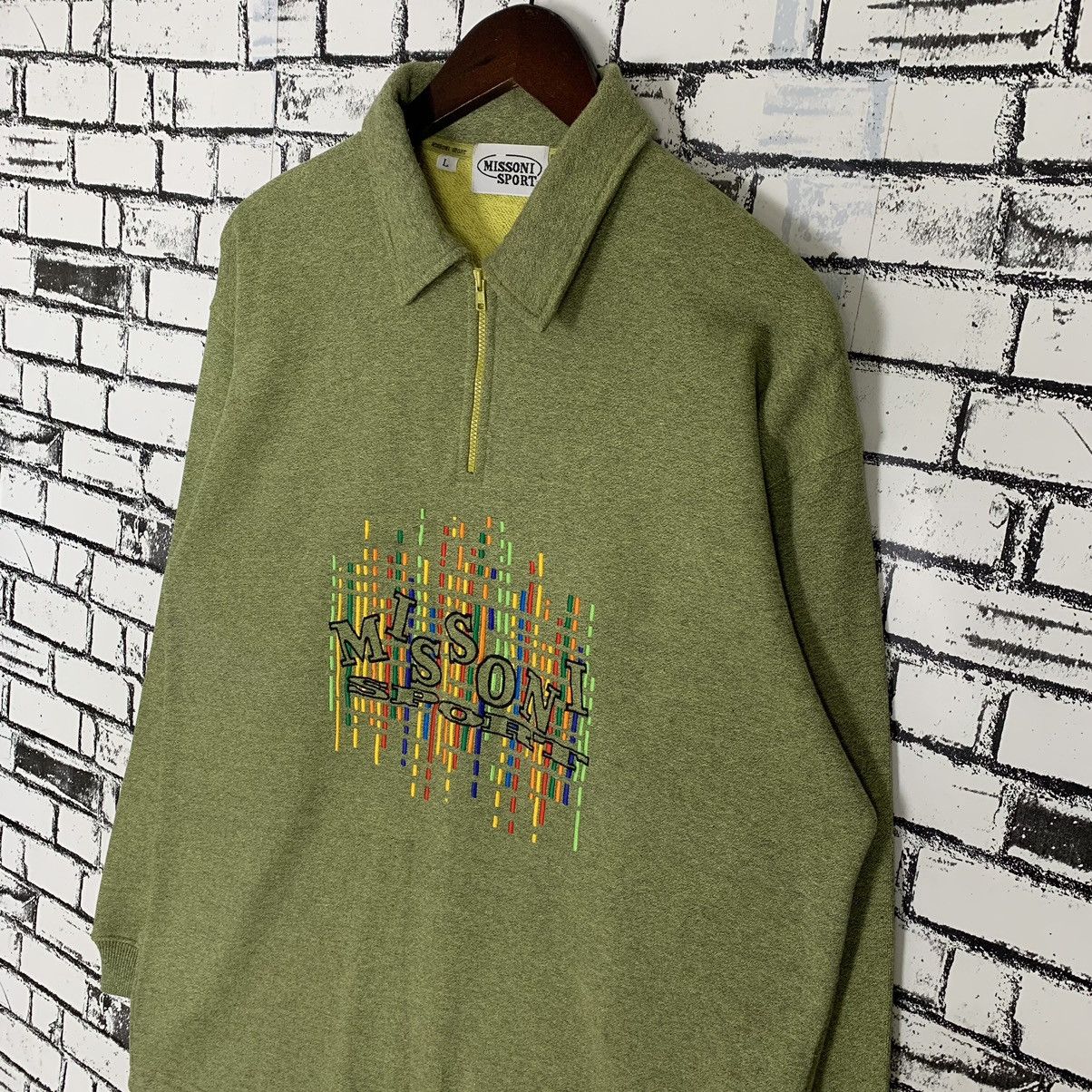 Missoni × Vintage Vintage Missoni Sport Collar Shirt Missoni Pullover Size L / US 10 / IT 46 - 3 Thumbnail