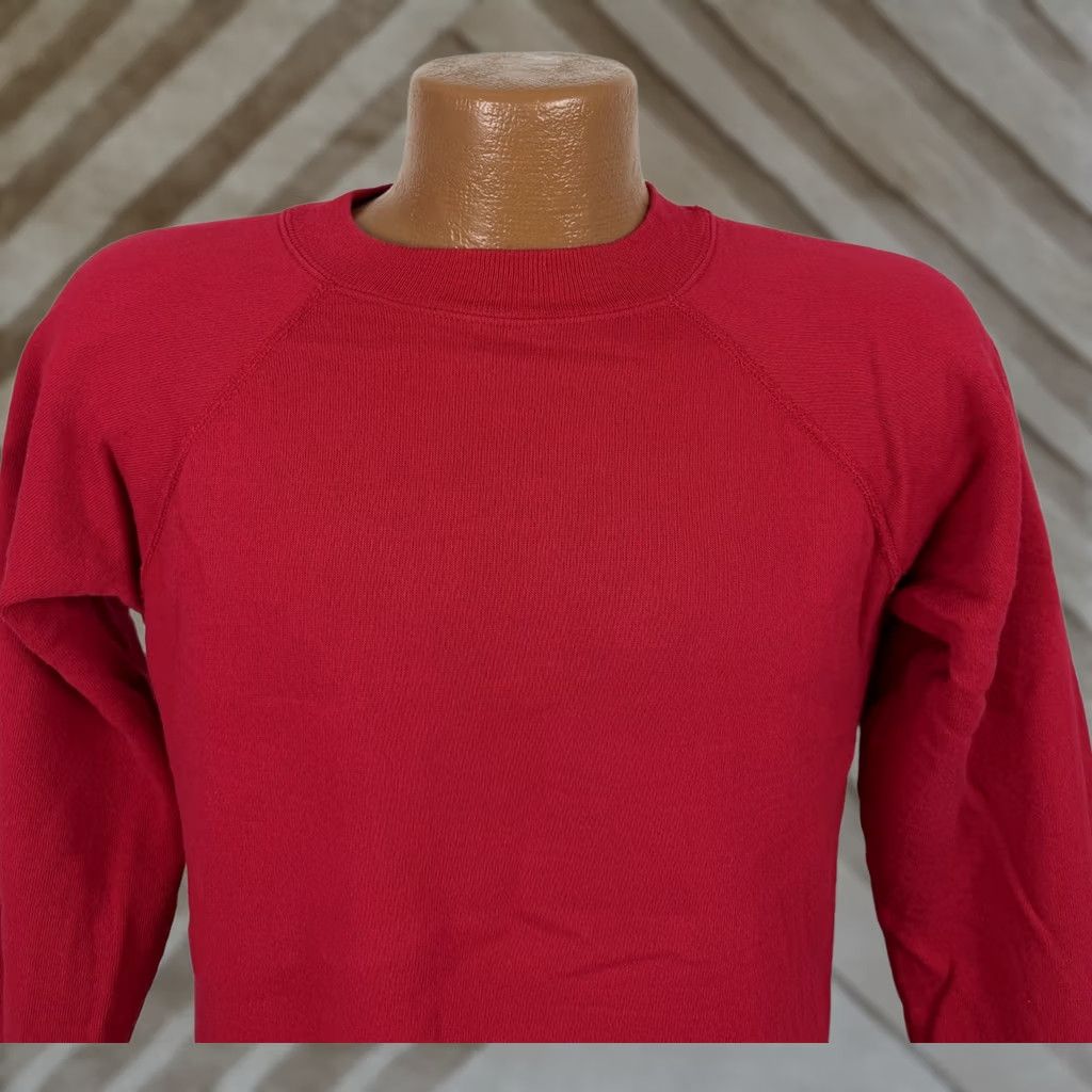 Hanes VINTAGE Hanes Sweatshirt Mens M Red Crewneck Raglan Slim Fit 90s Pullover Size US M / EU 48-50 / 2 - 1 Thumbnail