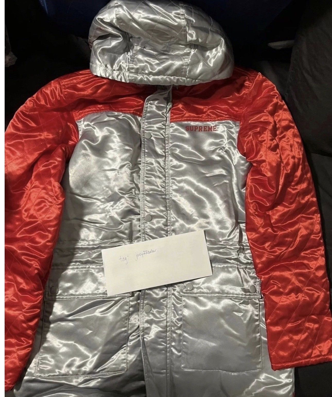 Supreme Supreme Quilted Satin Sideline Parka Size US M / EU 48-50 / 2 - 3 Thumbnail