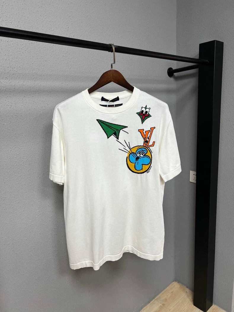 Louis Vuitton Louis Vuitton Paper airplane doll knitted short sleeves Size US L / EU 52-54 / 3 - 1 Thumbnail
