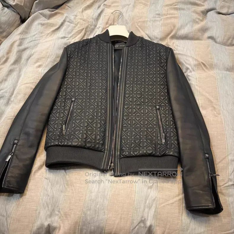 Versace Versace Men's leather jackets Size US S / EU 44-46 / 1 - 1 Thumbnail