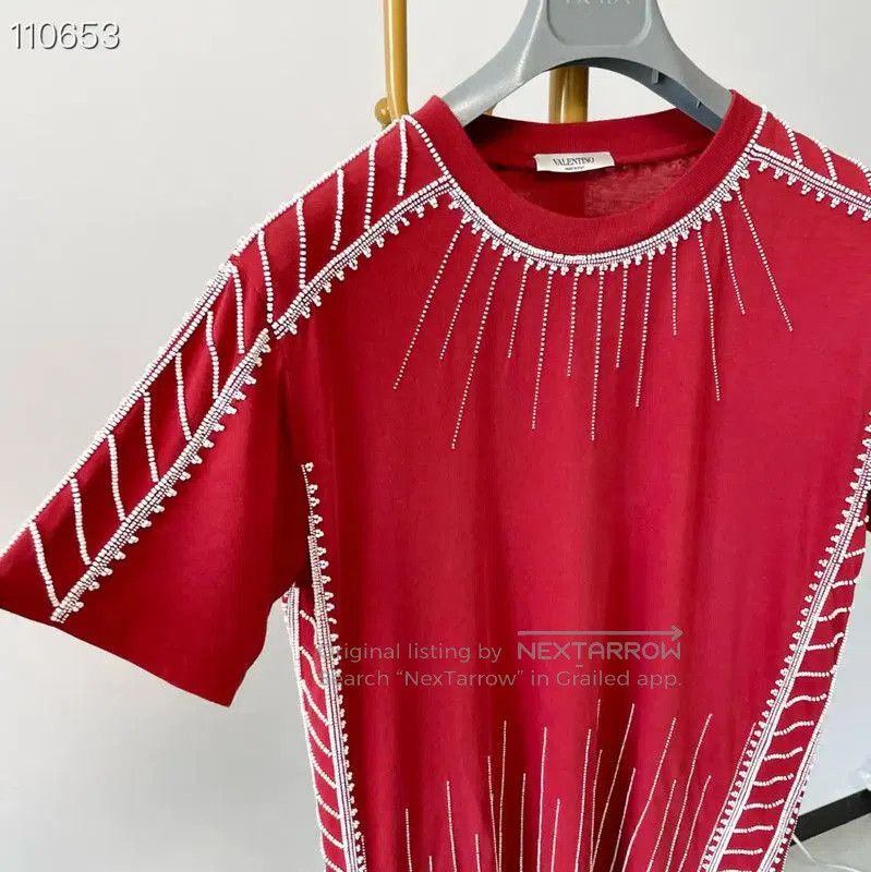 Valentino Valentino Multicolor Embroidered Cotton T-Shirt . Size US S / EU 44-46 / 1 - 3 Thumbnail