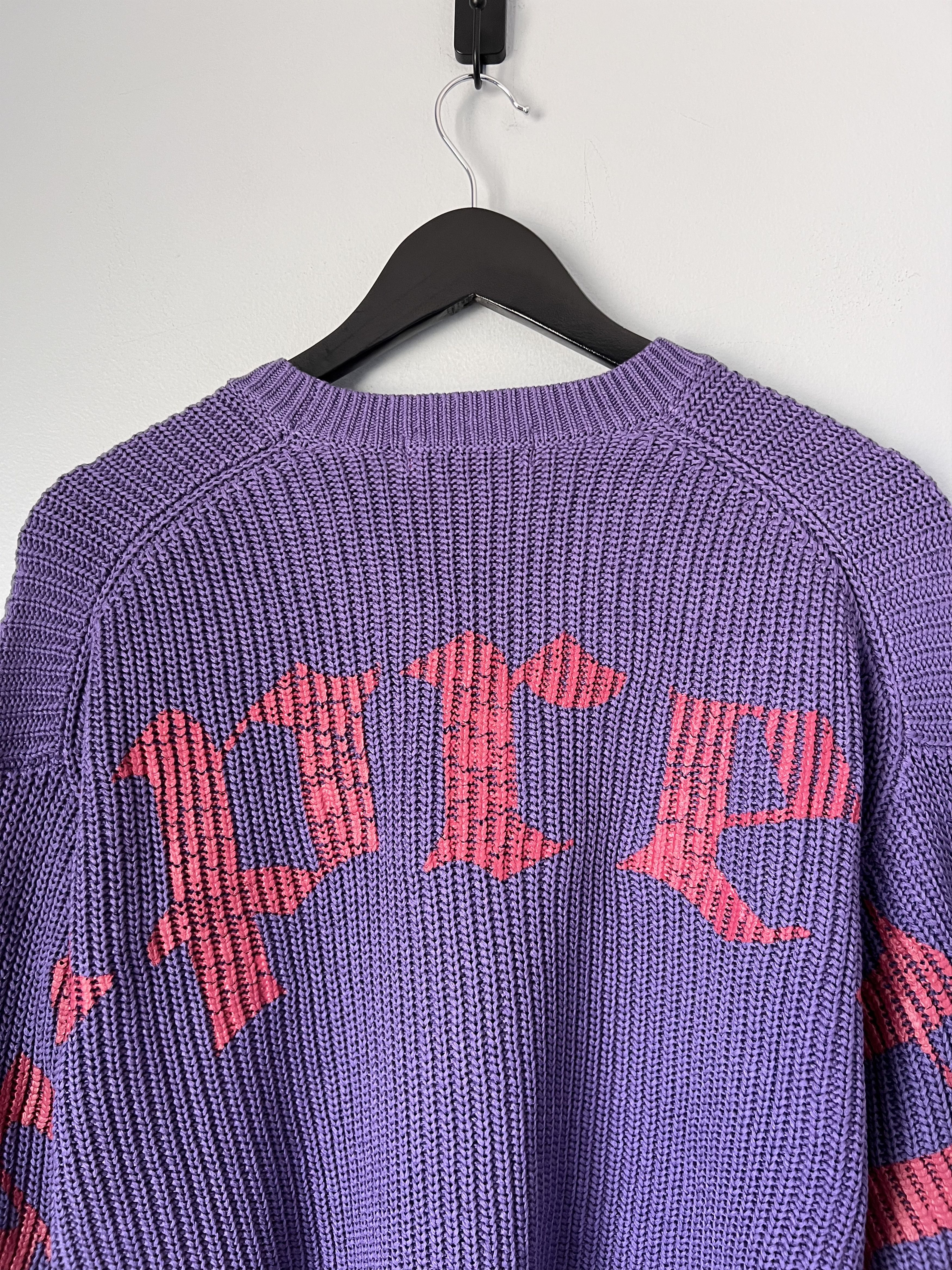 Supreme Old English Printed Sweater in Purple