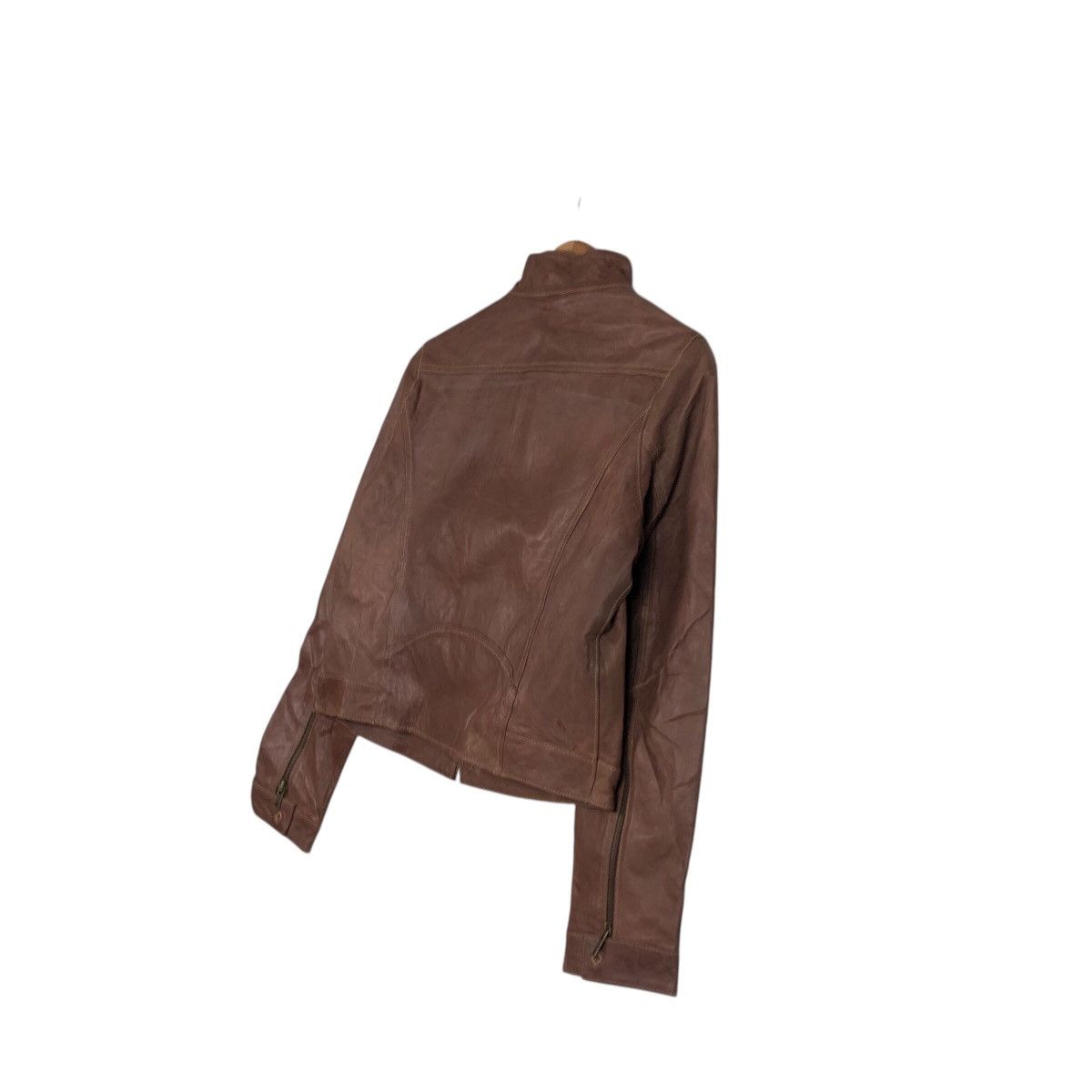 Japanese Brand 📌Vintage Leather Jacket Cropped Belle Maison Issey Miyake Size US M / EU 48-50 / 2 - 11 Thumbnail