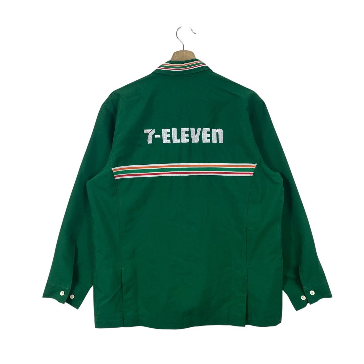 Vintage Vintage 7-ELEVEN Employee Work Jacket Zip Up Uniform Size US L / EU 52-54 / 3 - 7 Thumbnail