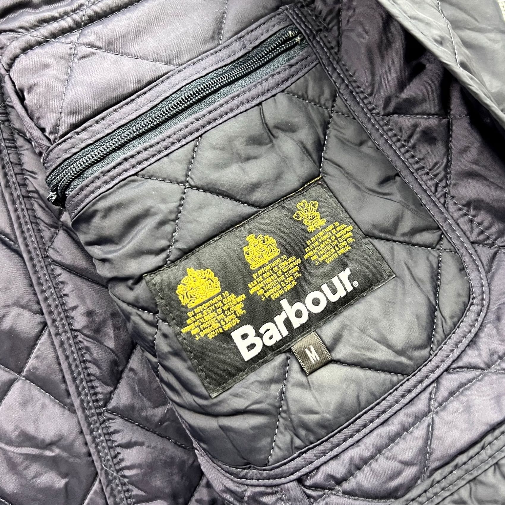 Barbour Barbour Ariel Quilted Jacket Mens Medium Motorcycle Black Quilted Bomber Jacket Barbour Mens M Black Size US M / EU 48-50 / 2 - 6 Thumbnail